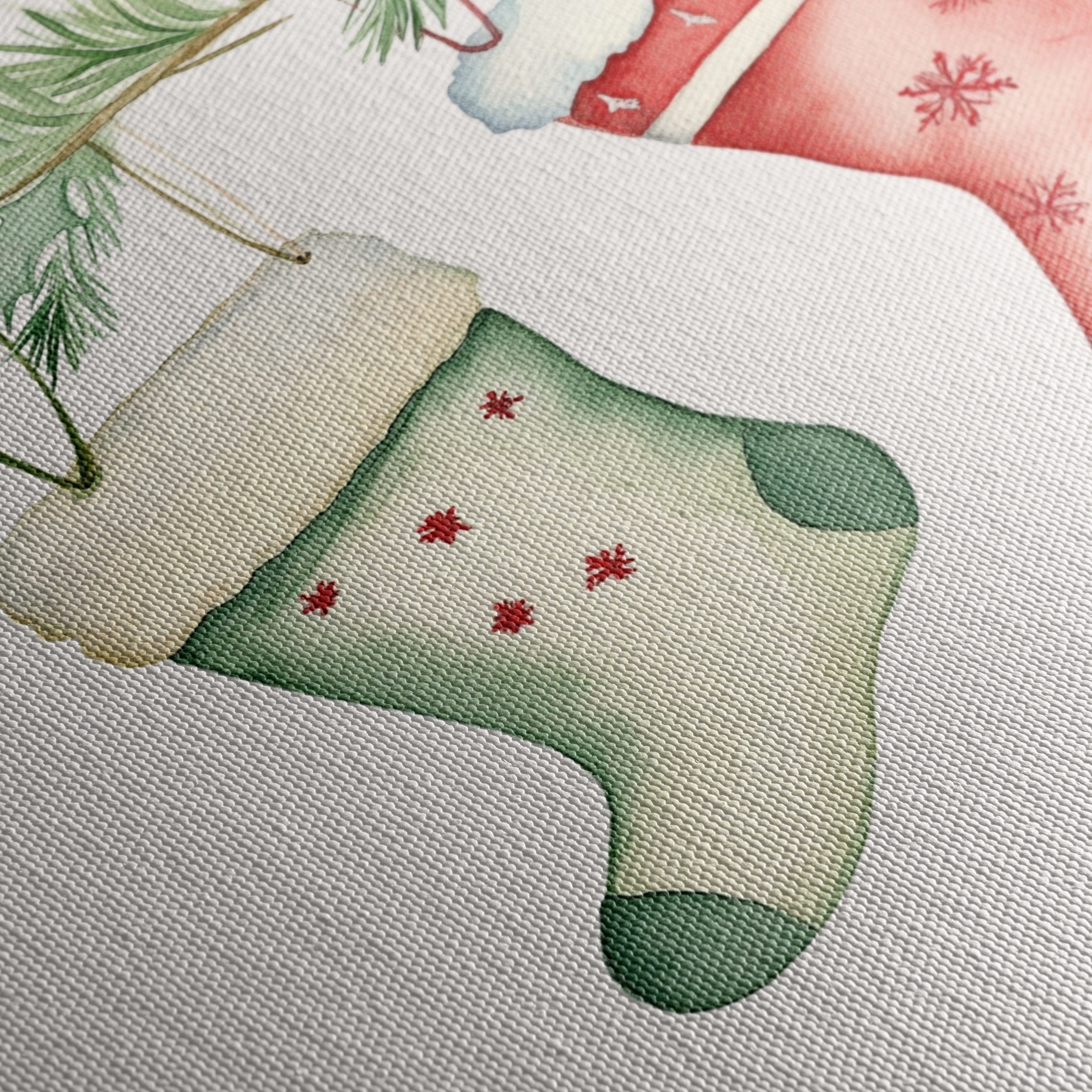 Christmas Stockings Hanging on Pine - Image 5