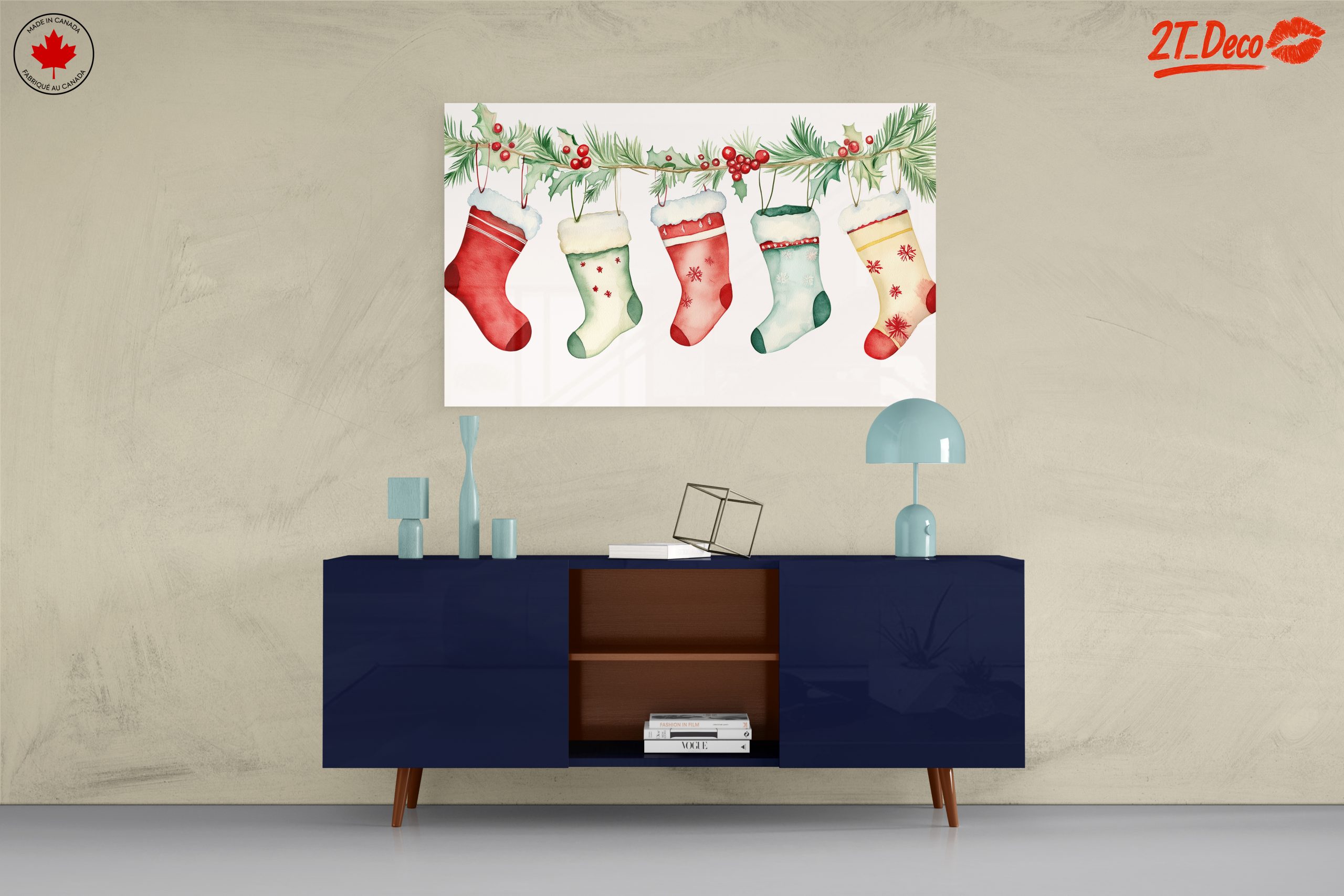 Christmas Stockings Hanging on Pine - Image 8