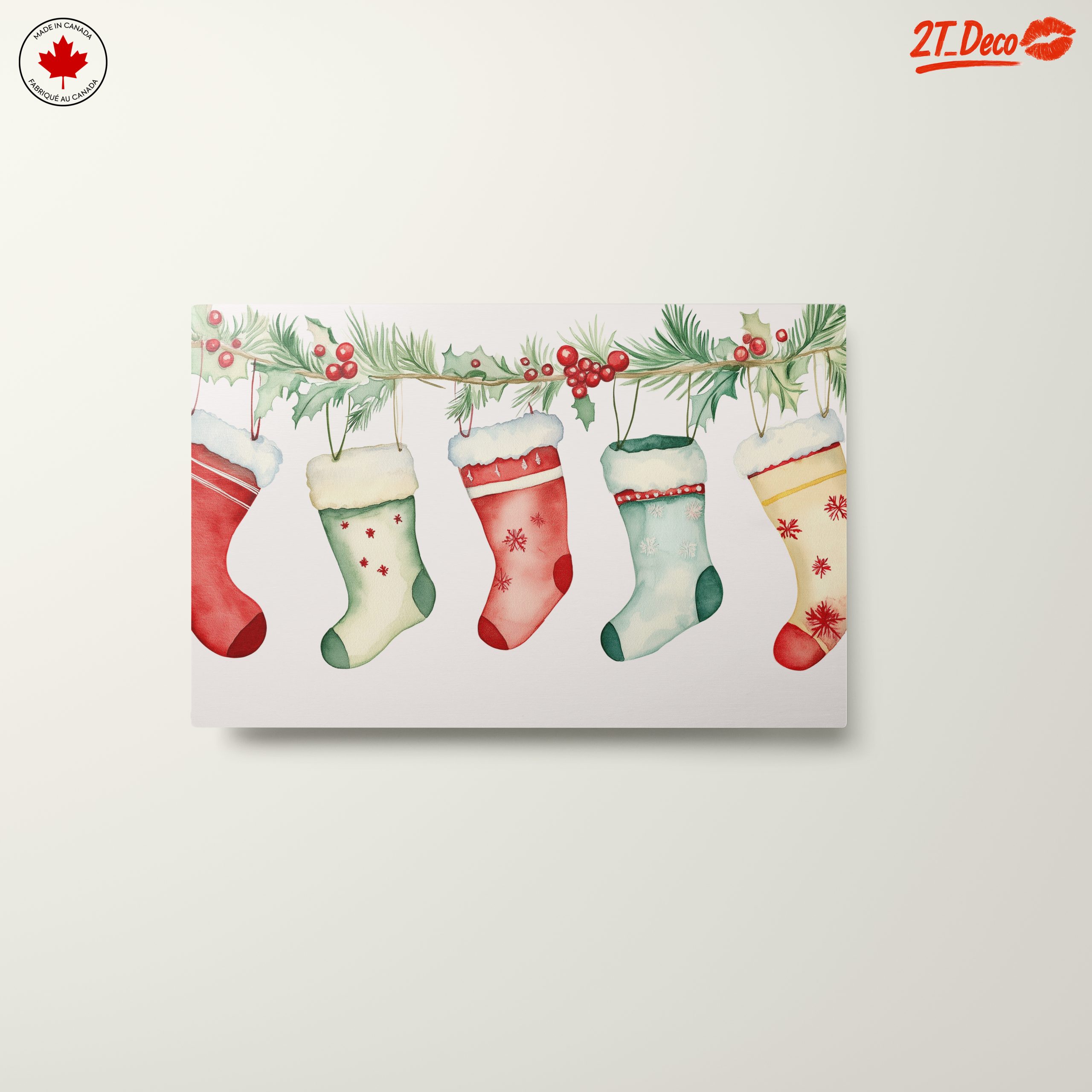 Christmas Stockings Hanging on Pine - Image 10