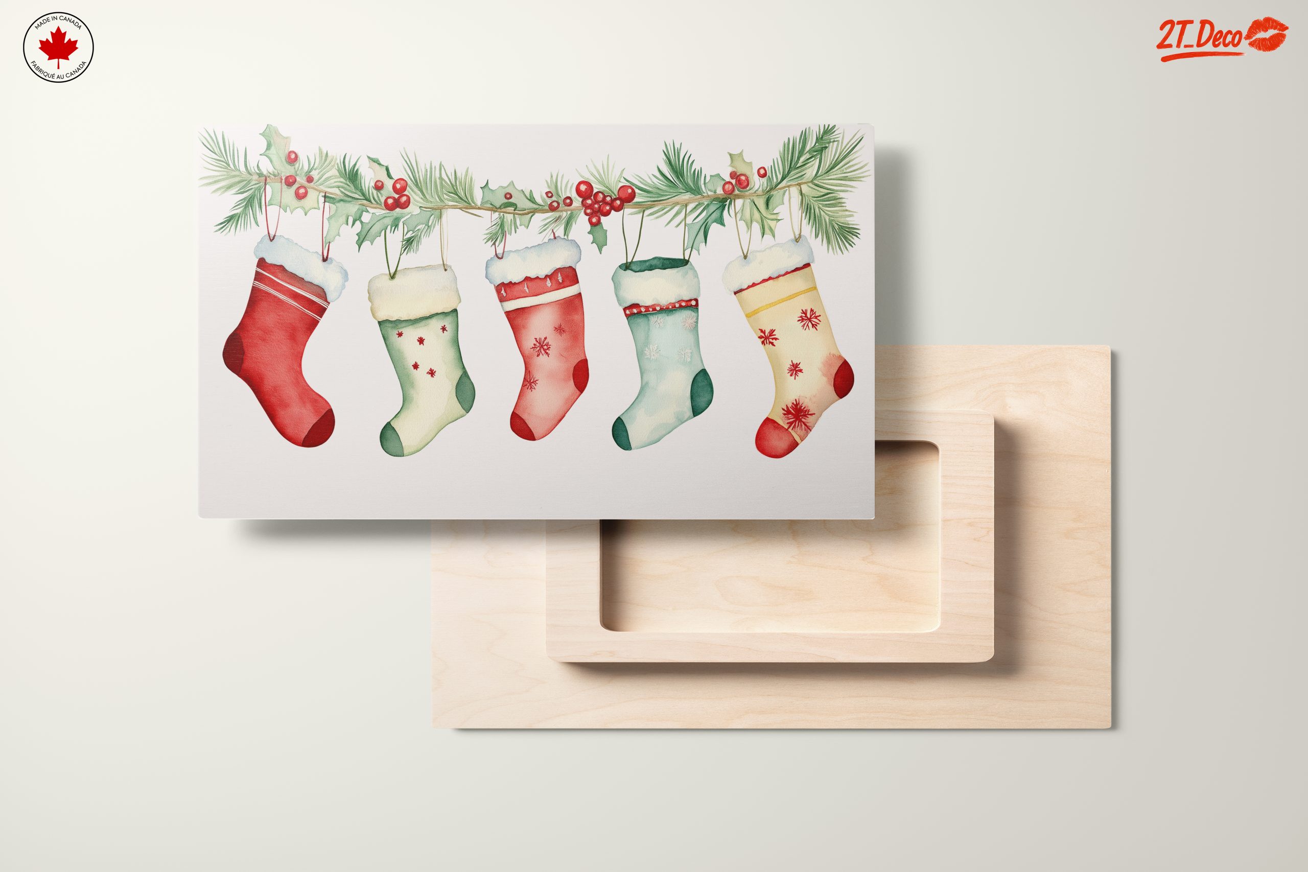Christmas Stockings Hanging on Pine - Image 11