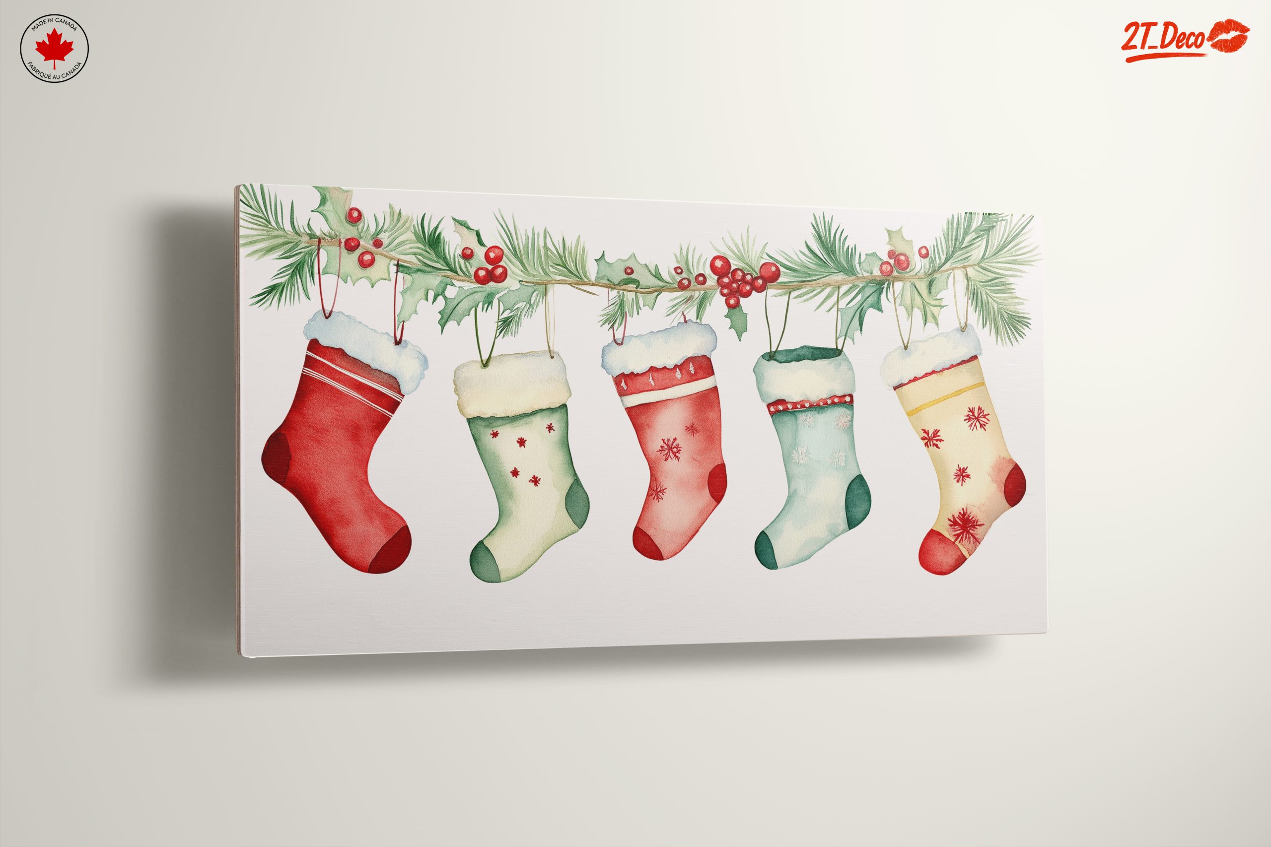 Christmas Stockings Hanging on Pine - Image 13