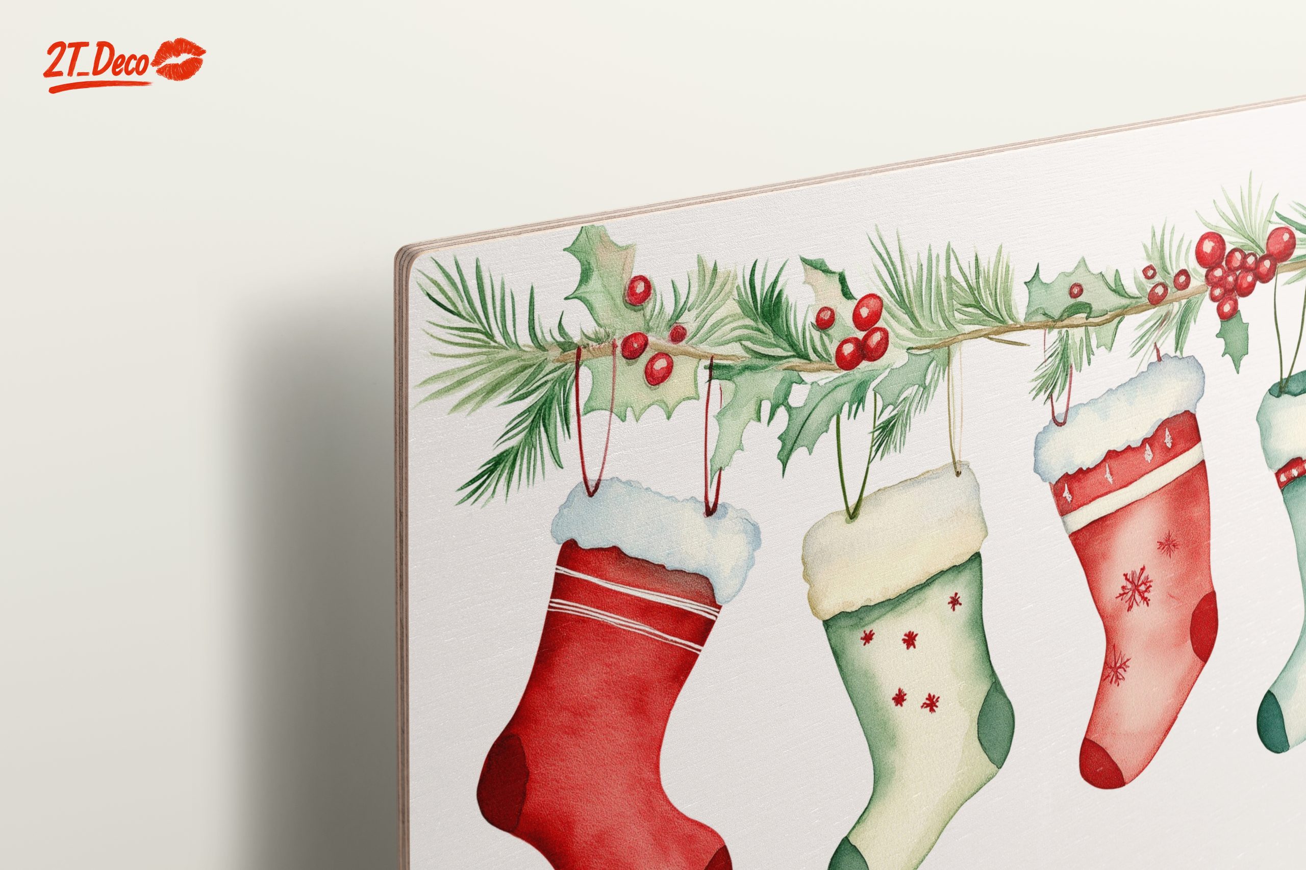 Christmas Stockings Hanging on Pine - Image 15