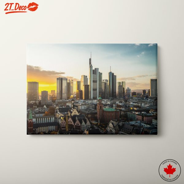 Urban Skyline at Sunset
