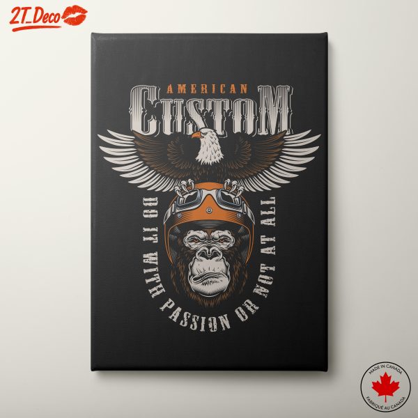 Gorilla And Eagle Artistic Design