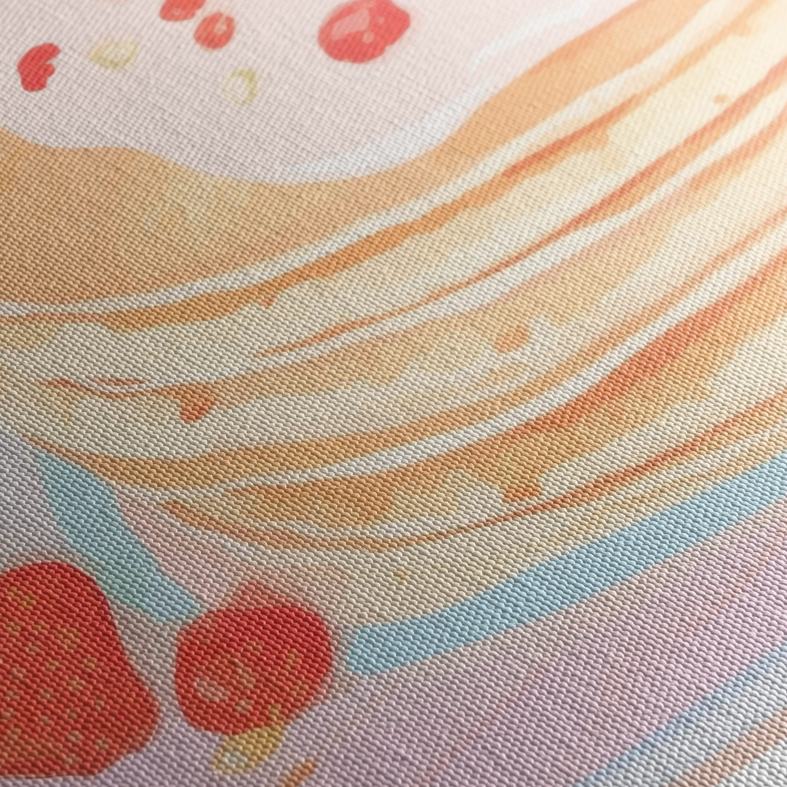 Abstract Pancakes with Strawberries Art - Image 5