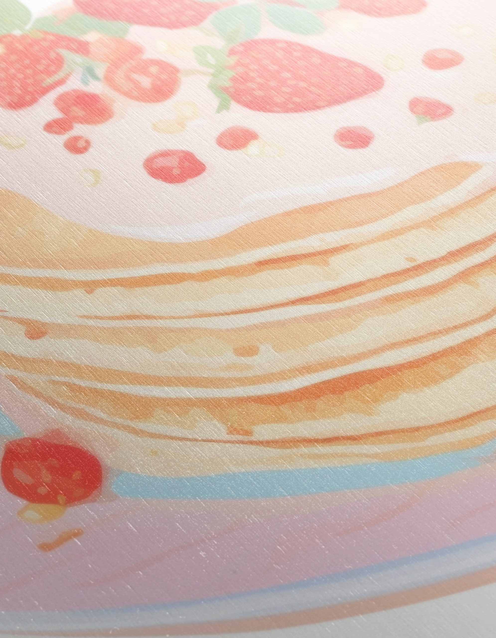 Abstract Pancakes with Strawberries Art - Image 12