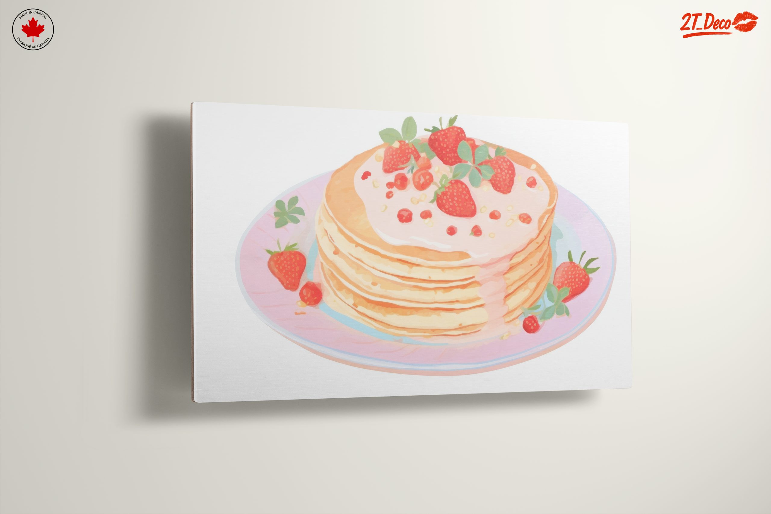 Abstract Pancakes with Strawberries Art - Image 13