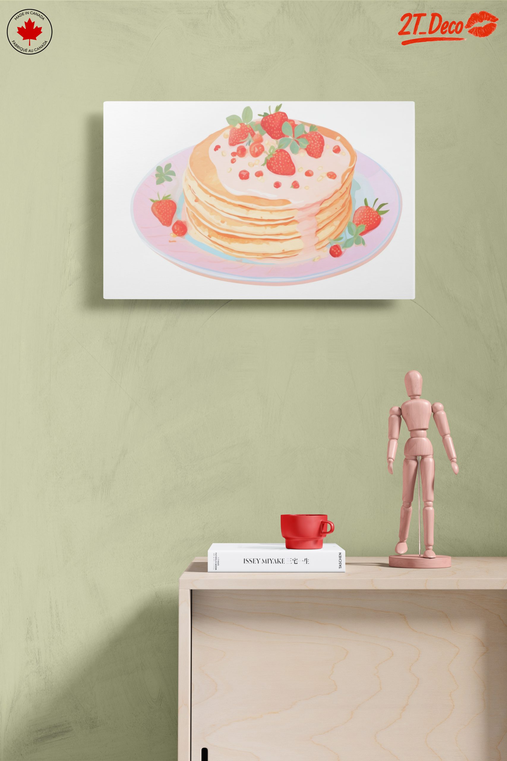 Abstract Pancakes with Strawberries Art - Image 14
