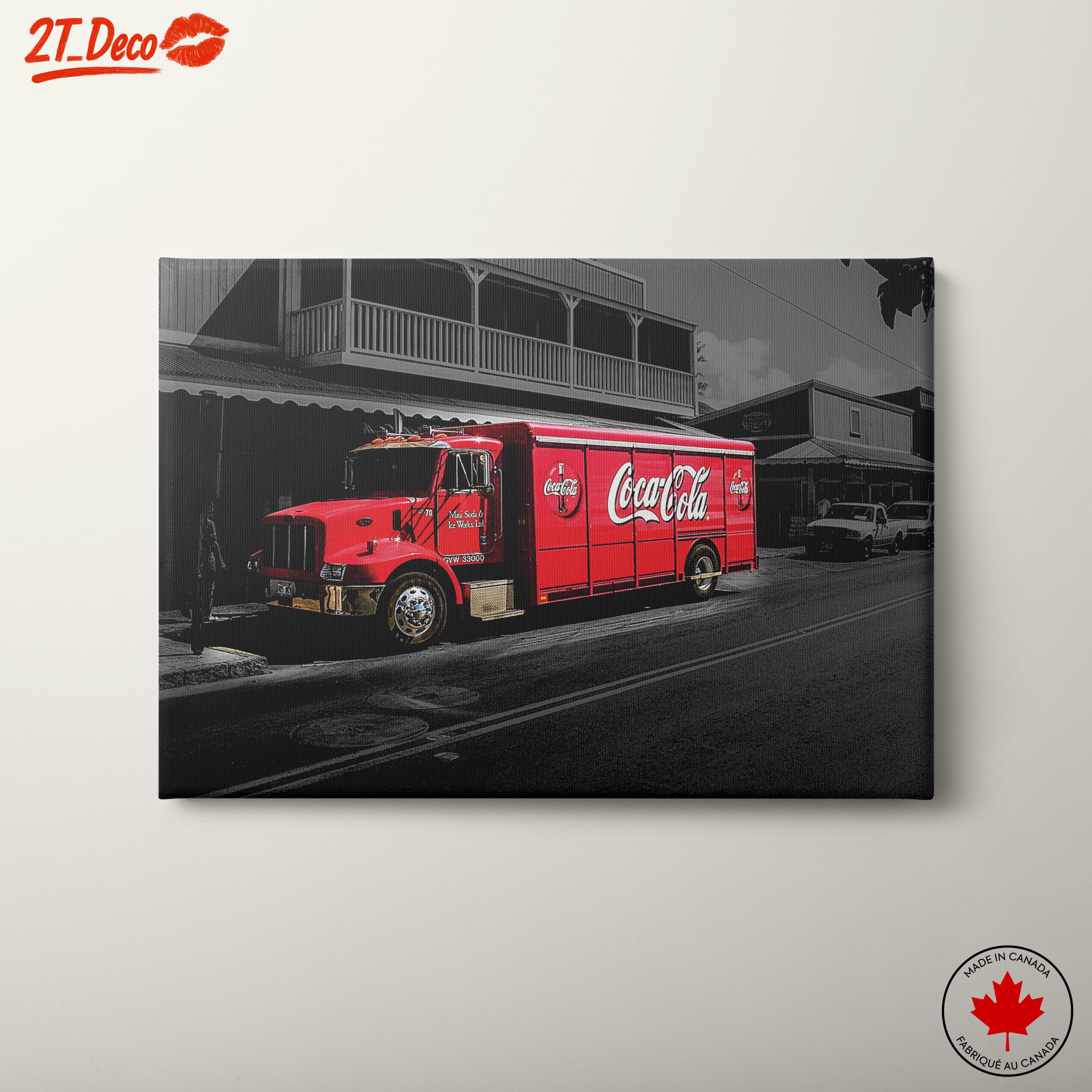 Classic Coca Cola Delivery Truck Art