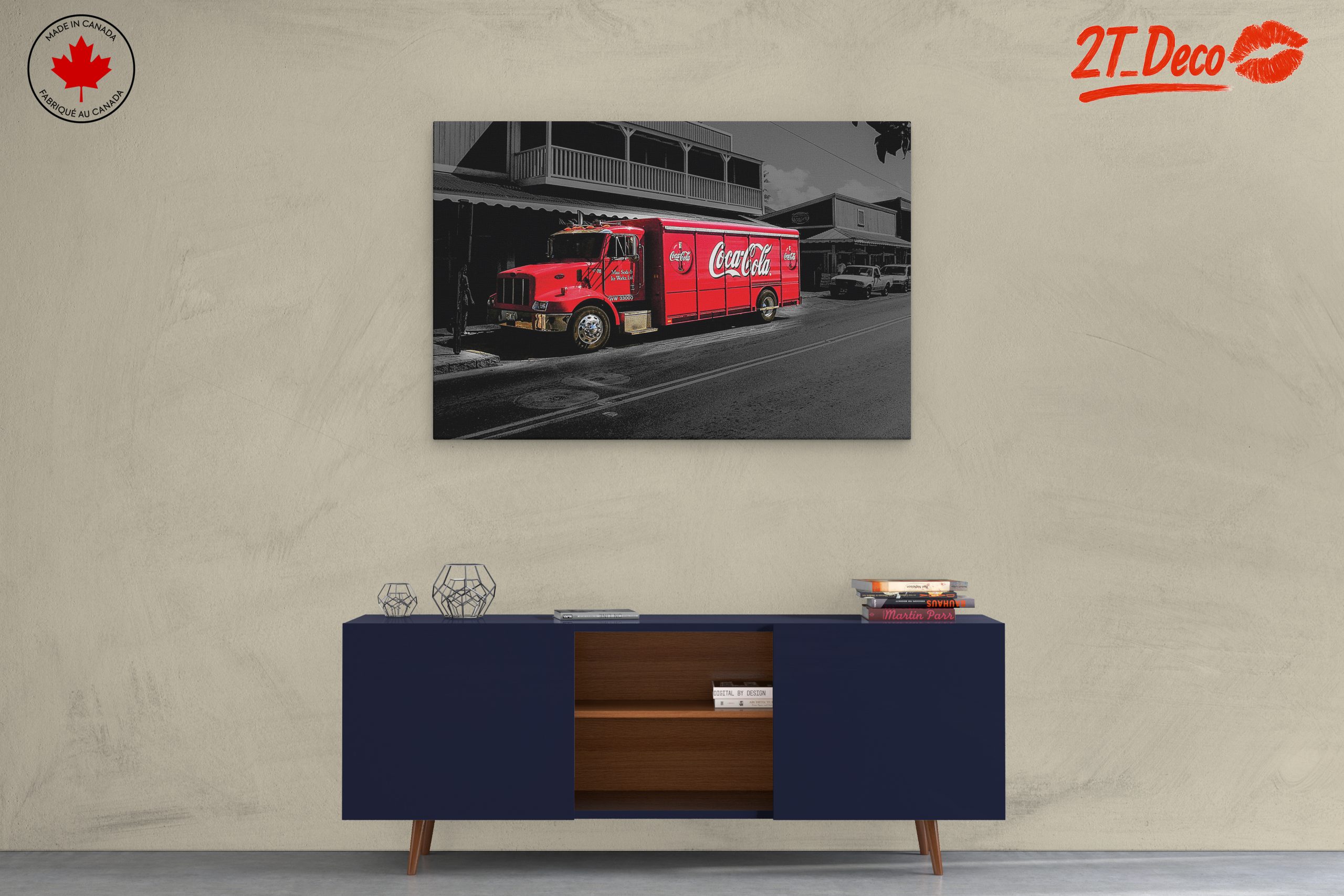 Classic Coca Cola Delivery Truck Art - Image 3