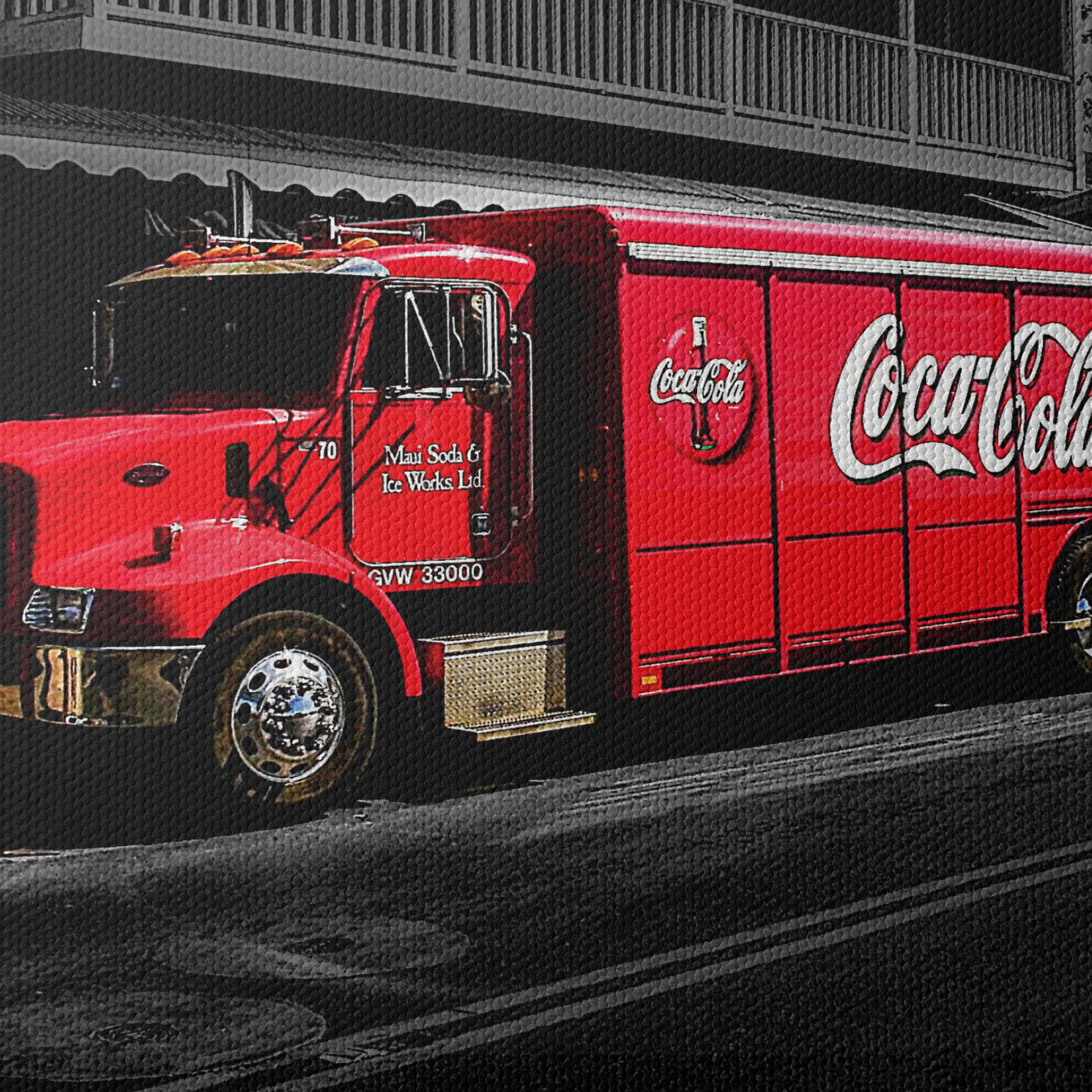 Classic Coca Cola Delivery Truck Art - Image 4