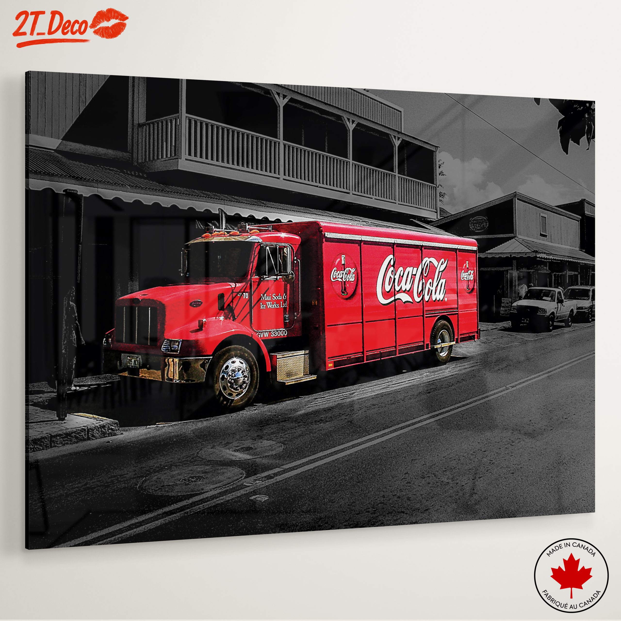 Classic Coca Cola Delivery Truck Art - Image 6