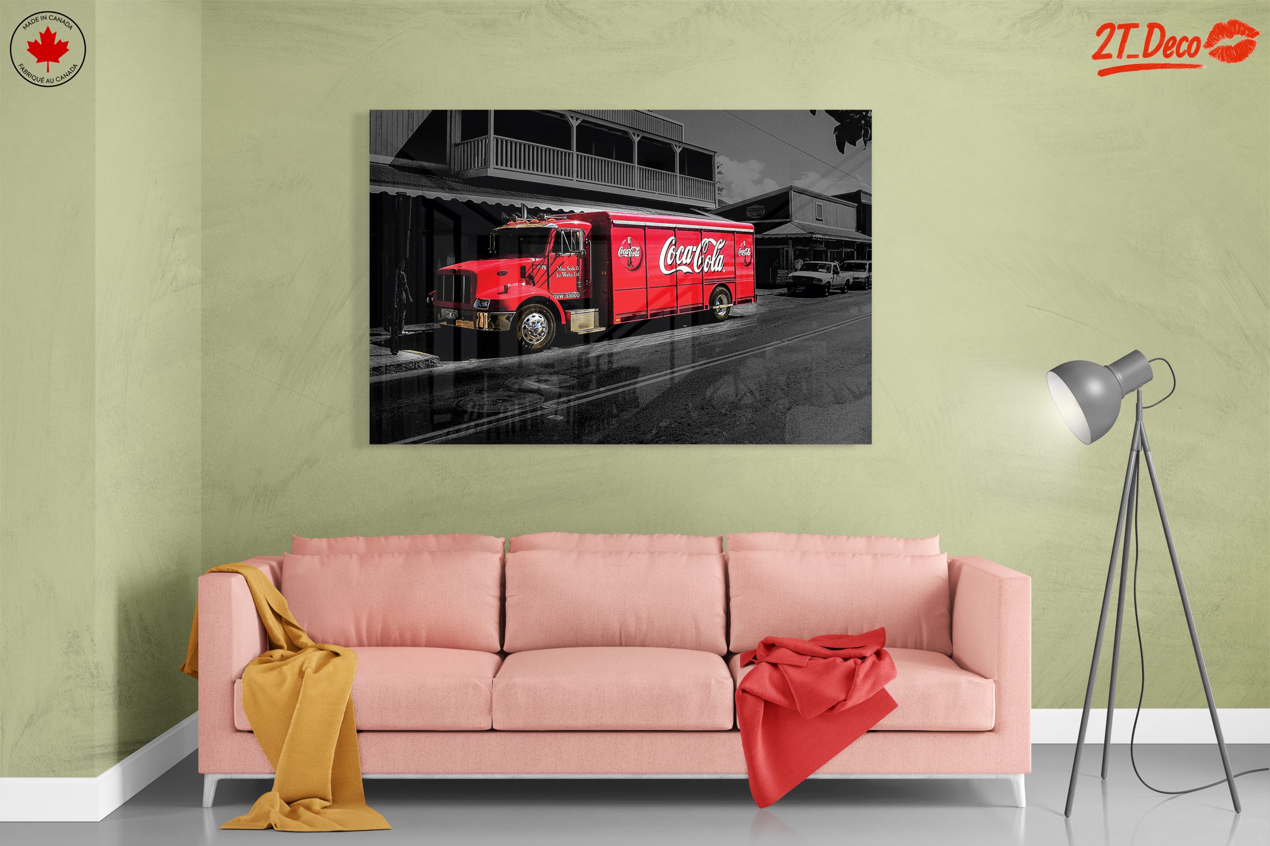Classic Coca Cola Delivery Truck Art - Image 7