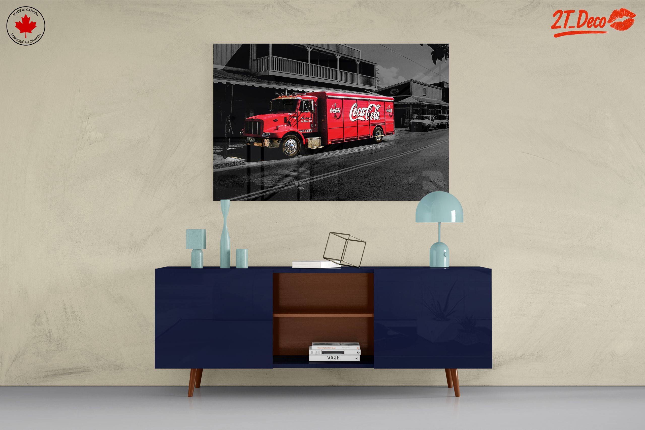 Classic Coca Cola Delivery Truck Art - Image 8