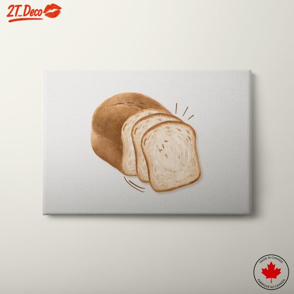 Stylized Bread Slices Abstract Art