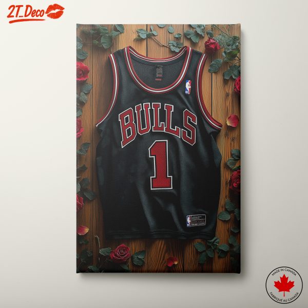 Chicago Bulls Basketball Jersey Art