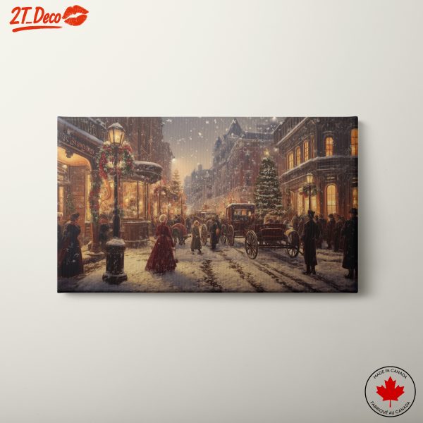 Winter Holiday Street Scene