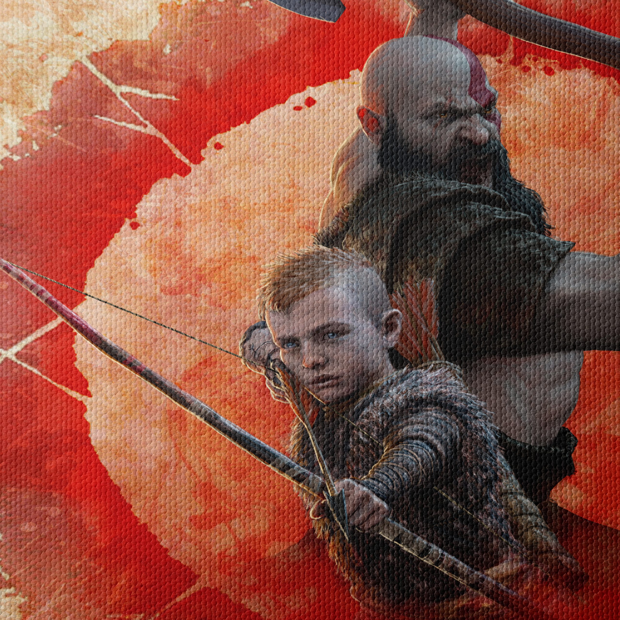 Epic God of War Artwork Featuring Kratos and Atreus 2 - Image 4