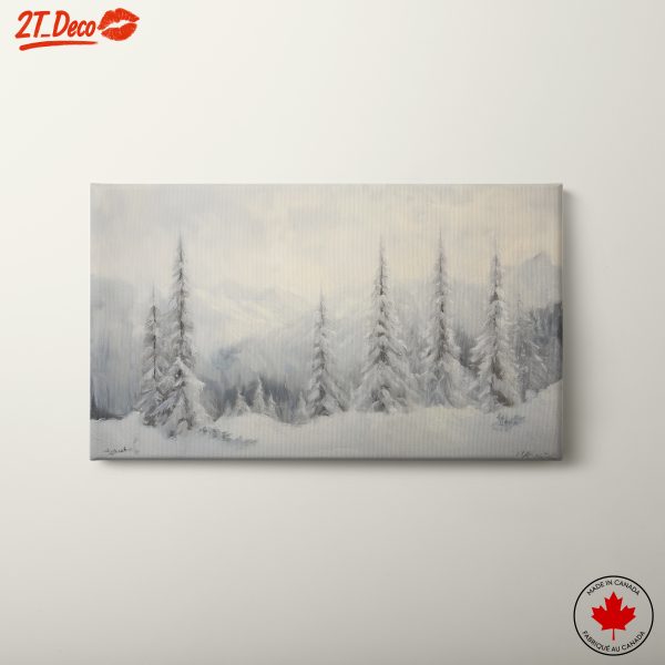 Serene Snowy Landscape with Trees 4