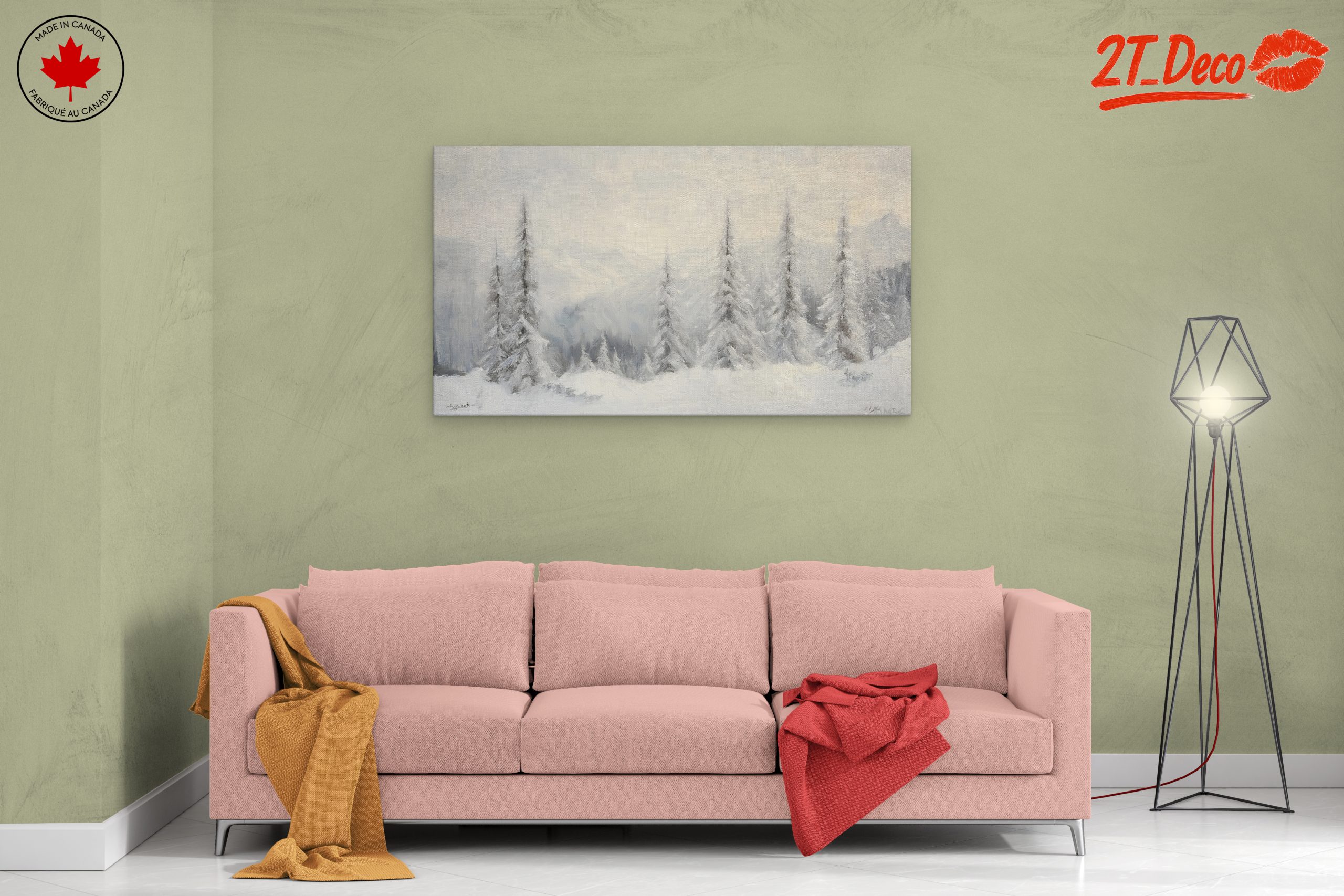 Serene Snowy Landscape with Trees 4 - Image 2