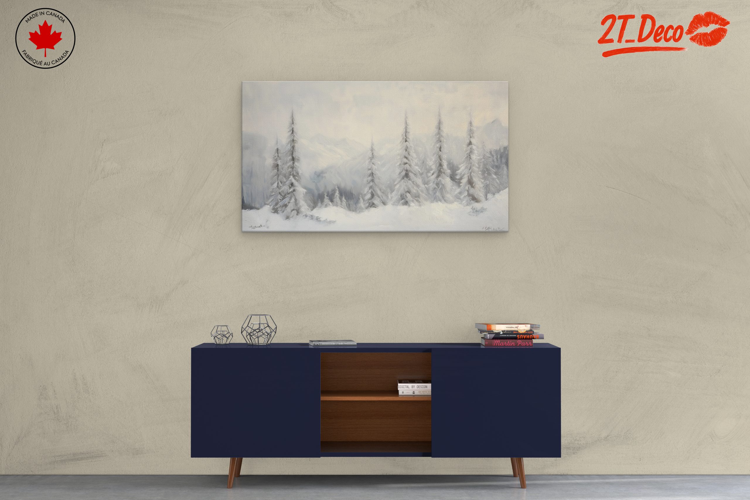 Serene Snowy Landscape with Trees 4 - Image 3