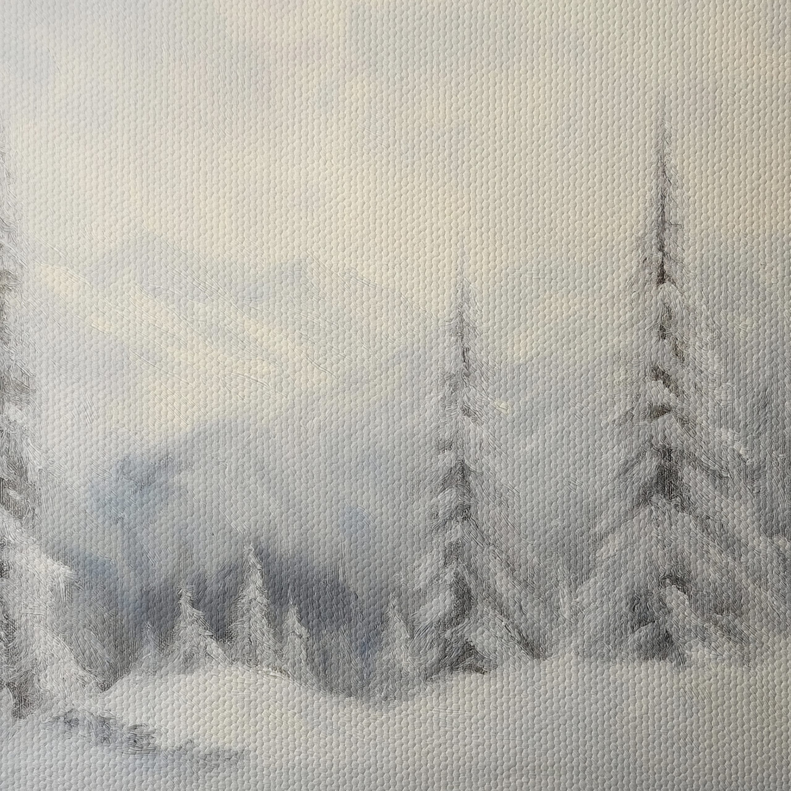 Serene Snowy Landscape with Trees 4 - Image 4