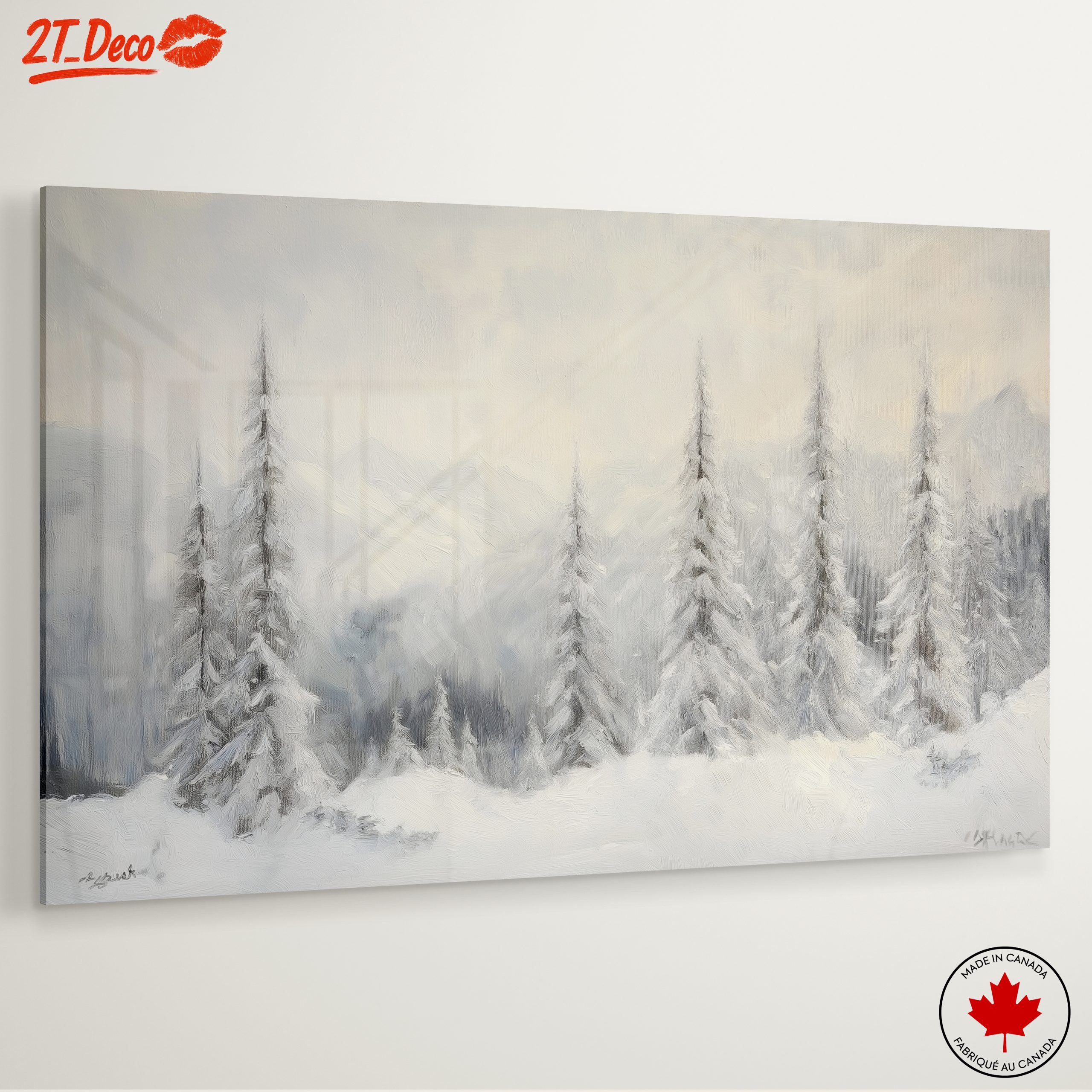 Serene Snowy Landscape with Trees 4 - Image 6