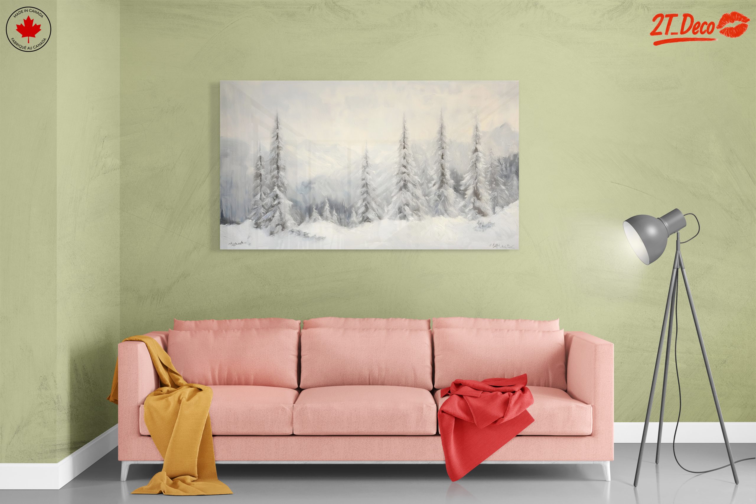 Serene Snowy Landscape with Trees 4 - Image 7