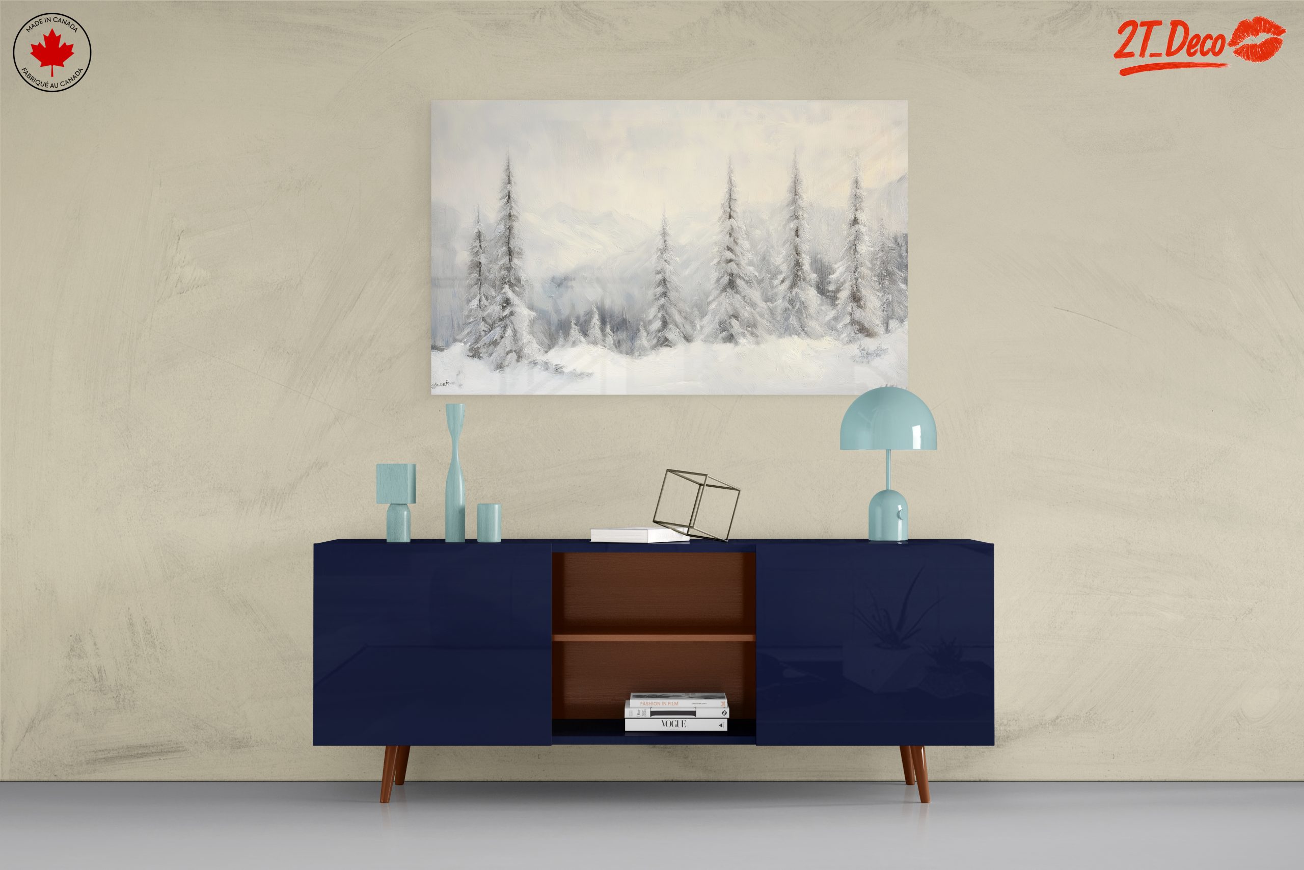 Serene Snowy Landscape with Trees 4 - Image 8