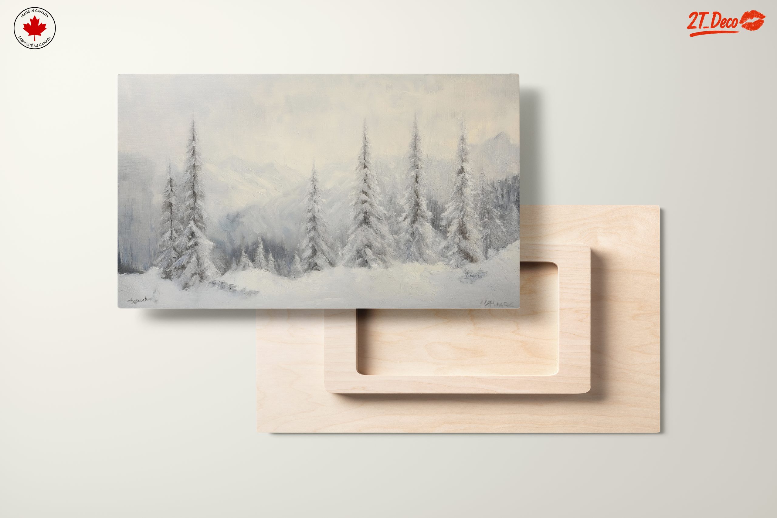 Serene Snowy Landscape with Trees 4 - Image 11