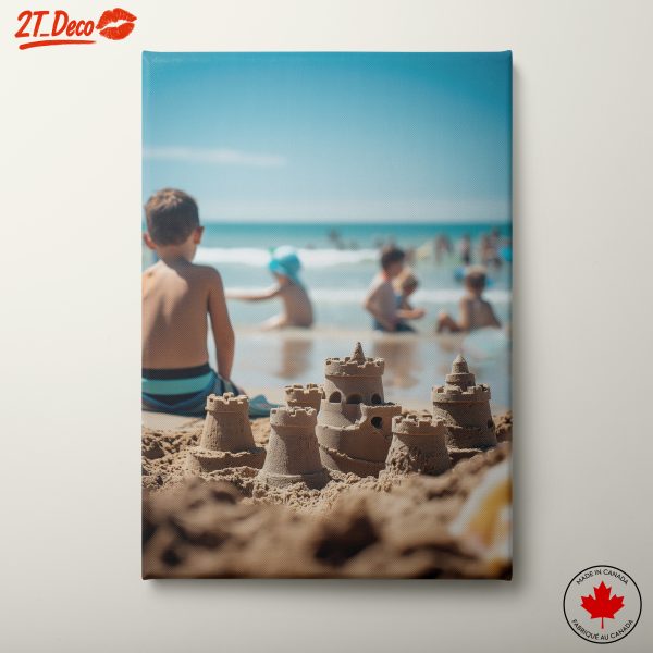 Charming Beach Sandcastles at the Shore