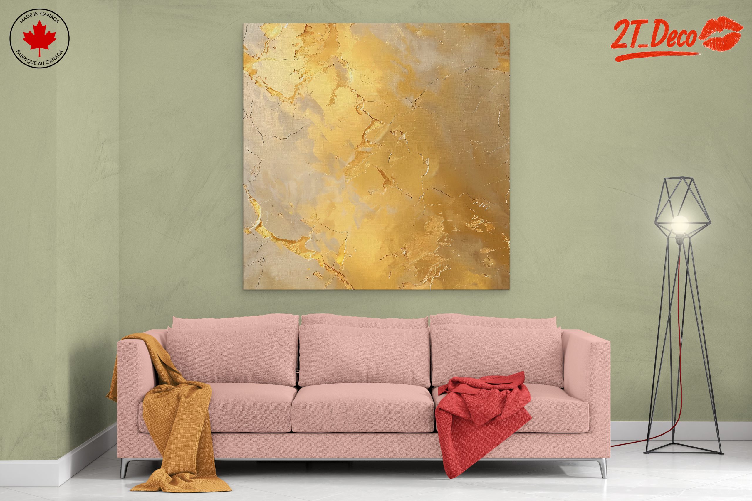 Elegant Gold Abstract Art Design - Image 2