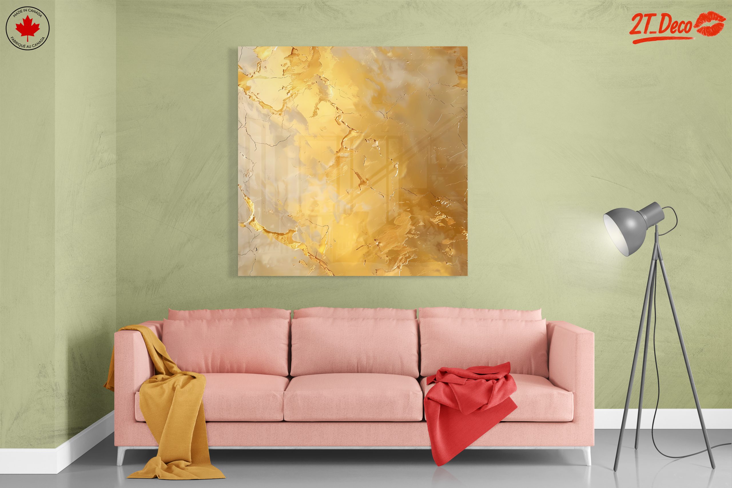 Elegant Gold Abstract Art Design - Image 7