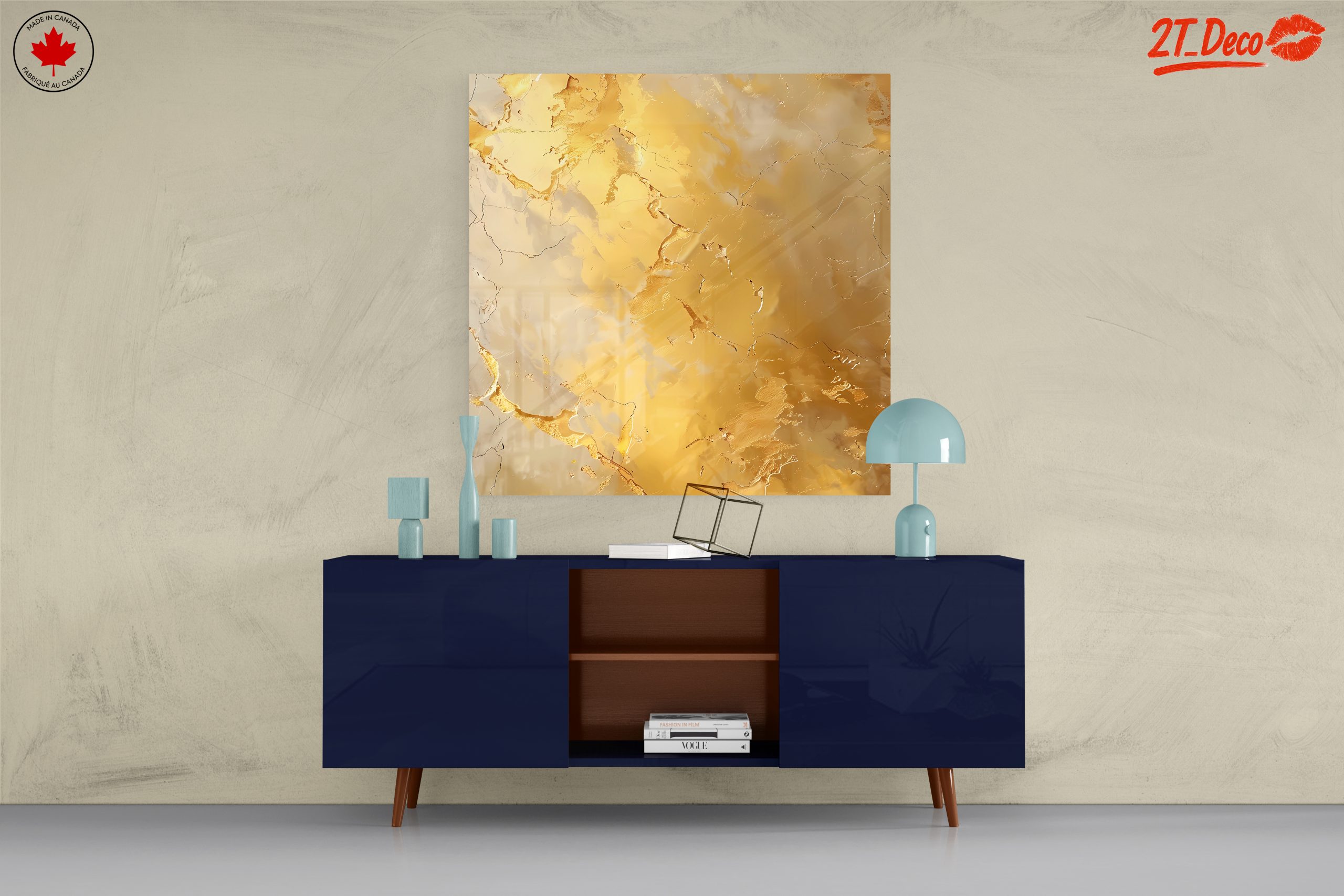 Elegant Gold Abstract Art Design - Image 8