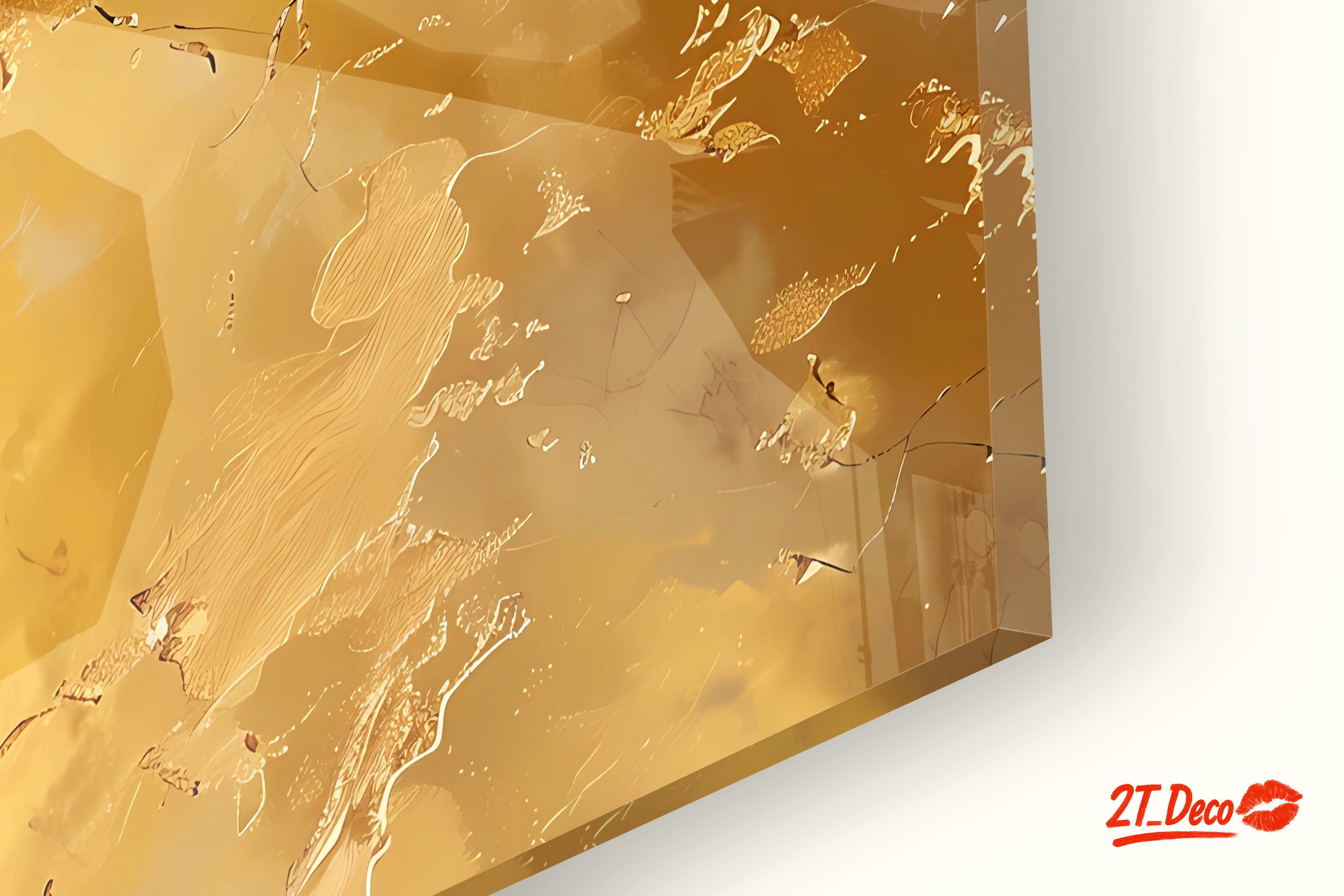 Elegant Gold Abstract Art Design - Image 9