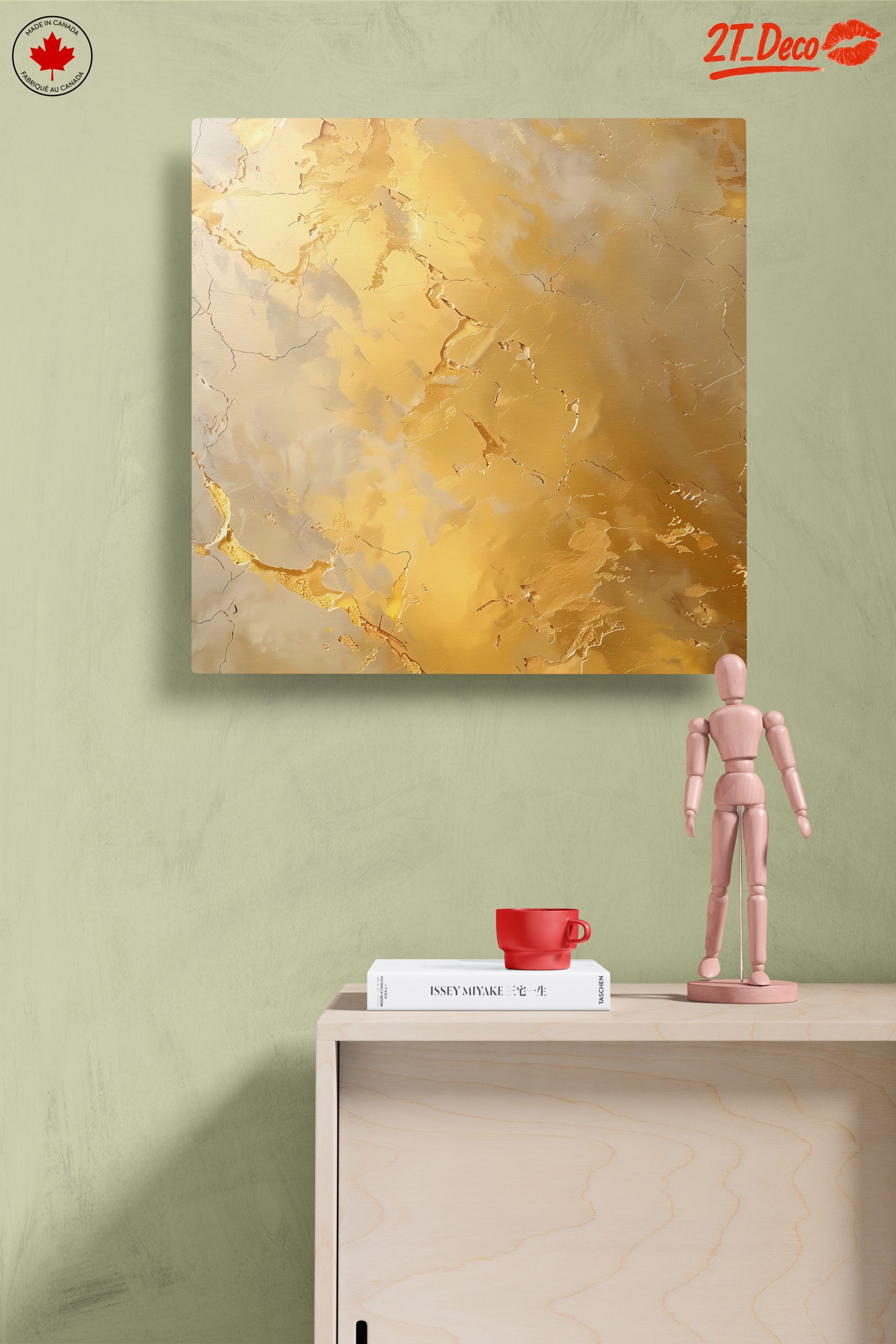 Elegant Gold Abstract Art Design - Image 14