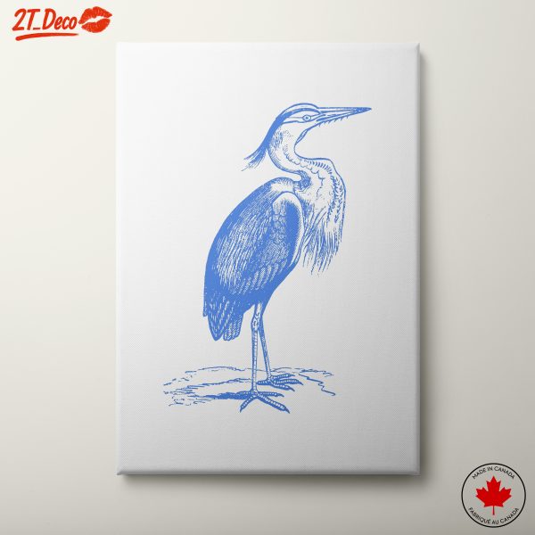 Elegant Blue Heron Illustration