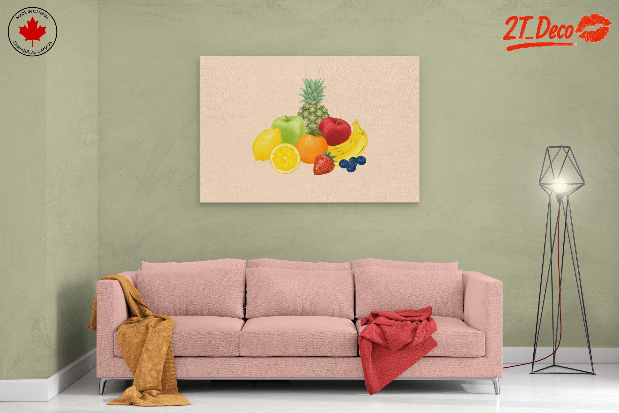 Colorful Abstract Food Arrangement Art - Image 2