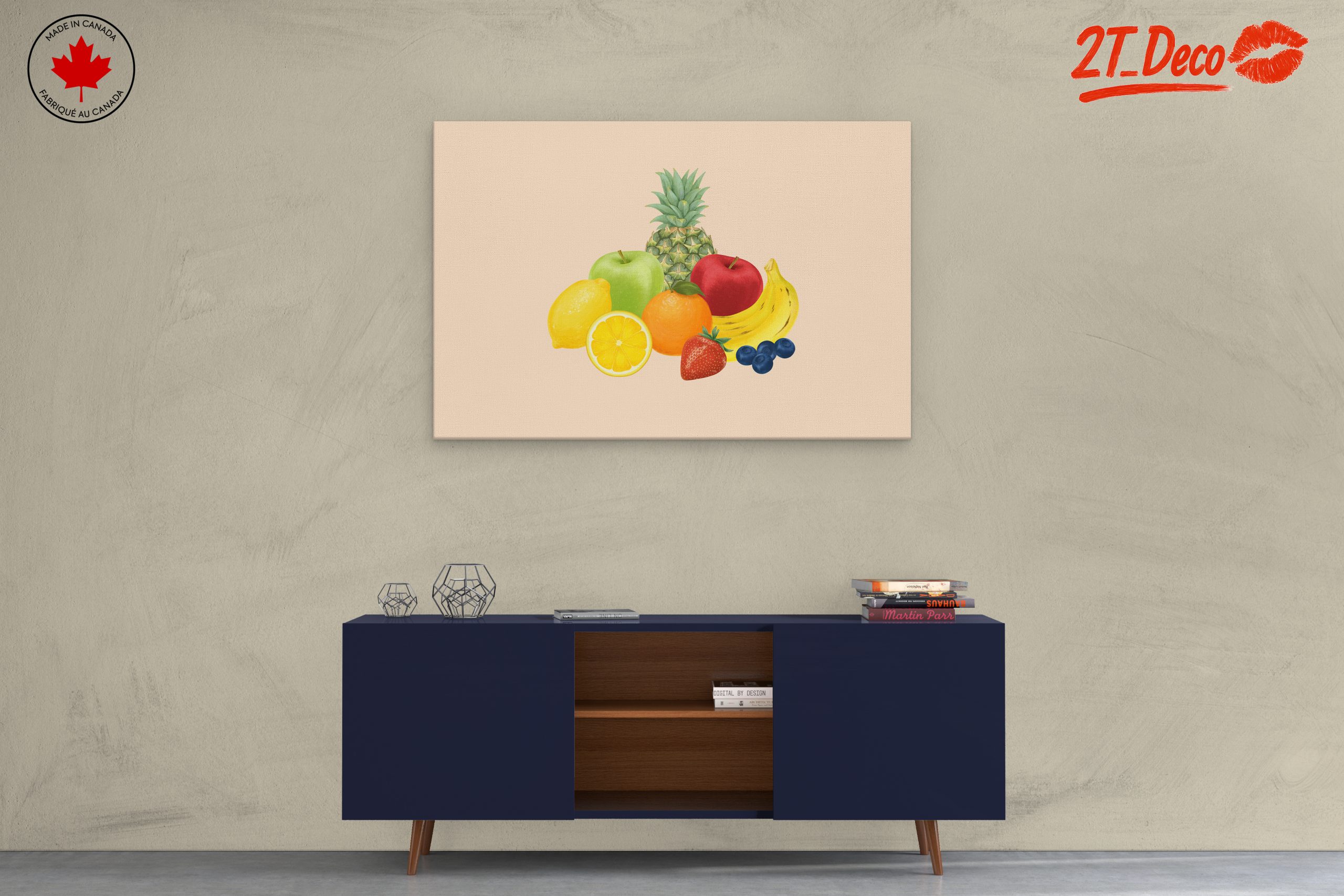 Colorful Abstract Food Arrangement Art - Image 3