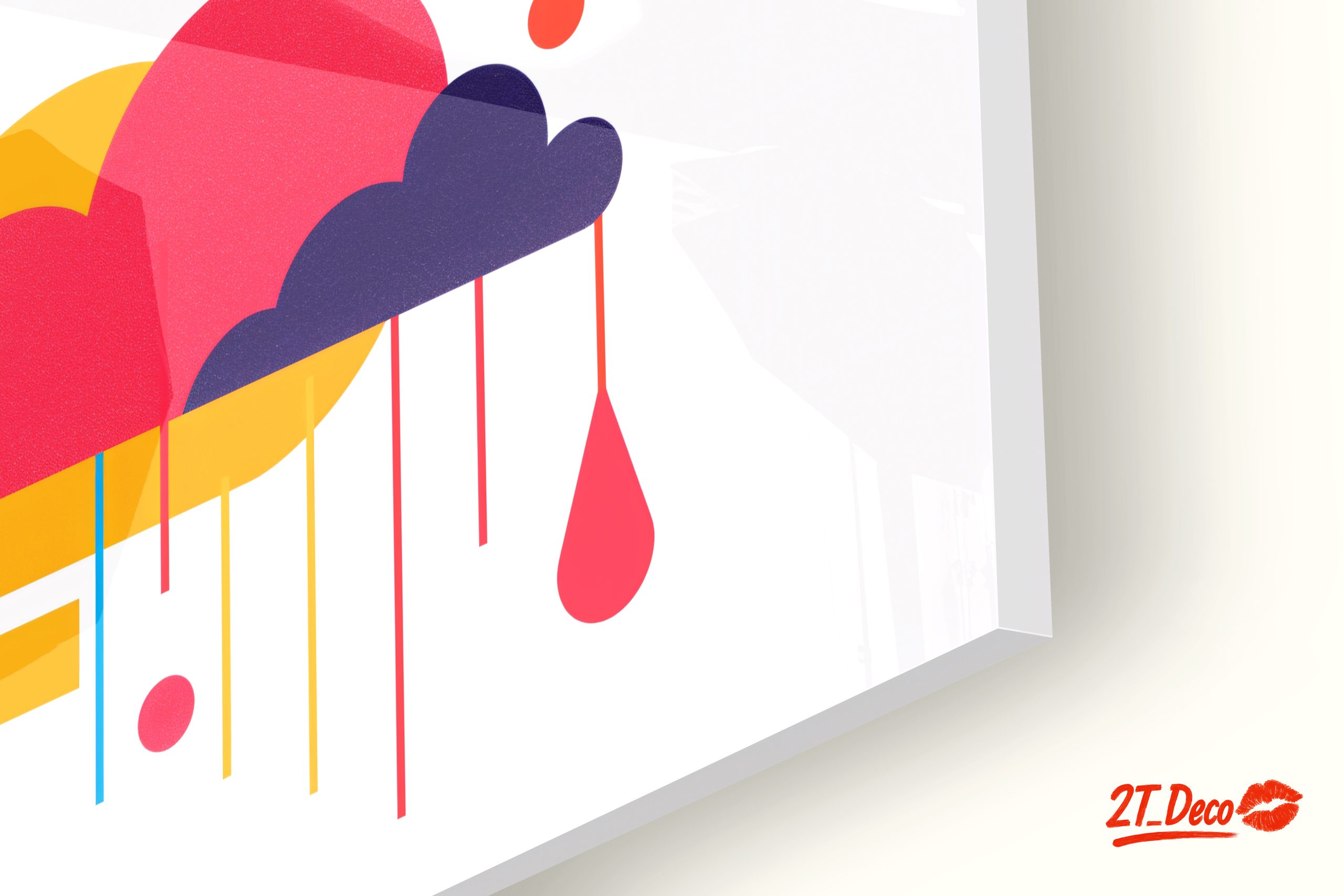 Vibrant Abstract Cloud Artwork for Colorful Spaces - Image 9