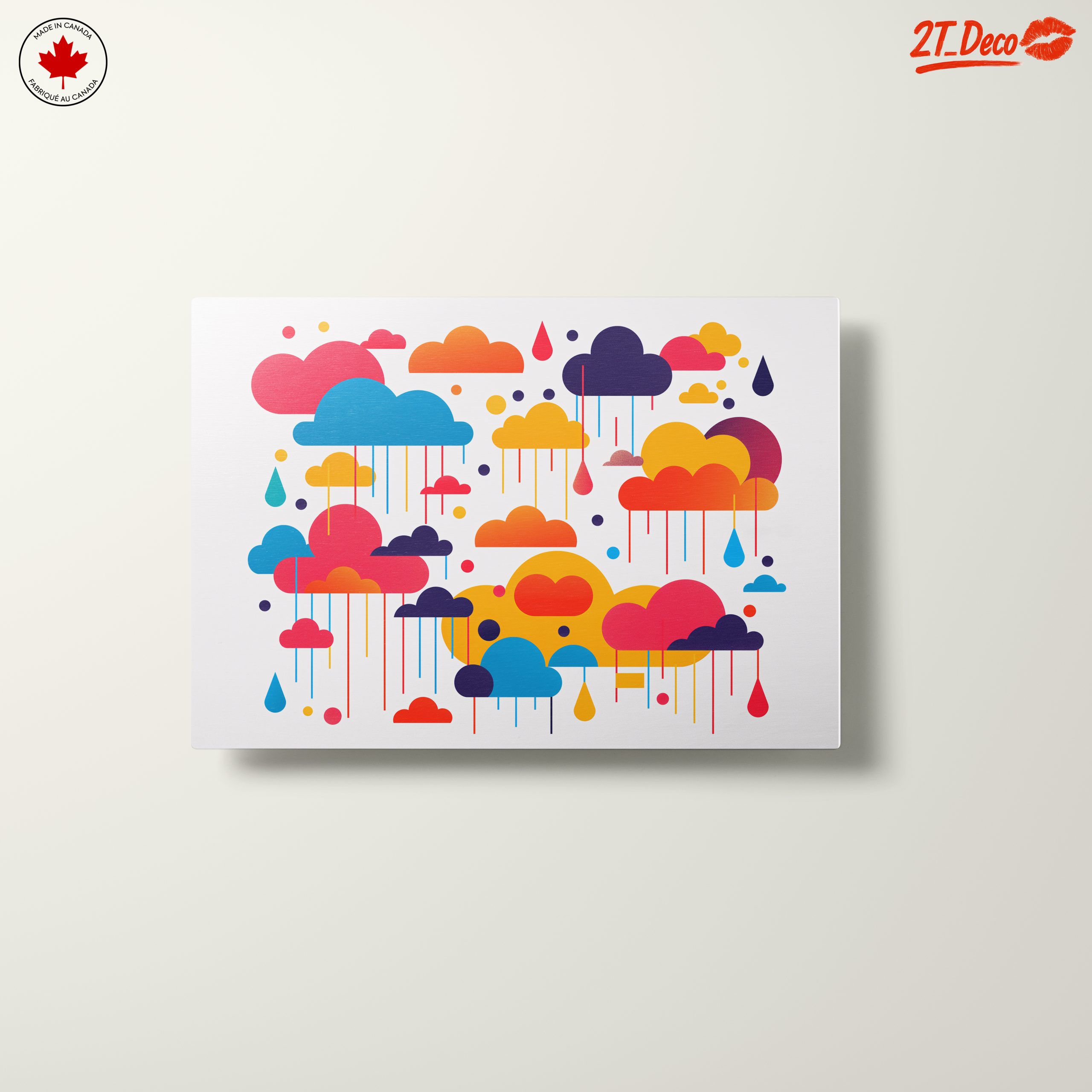 Vibrant Abstract Cloud Artwork for Colorful Spaces - Image 10