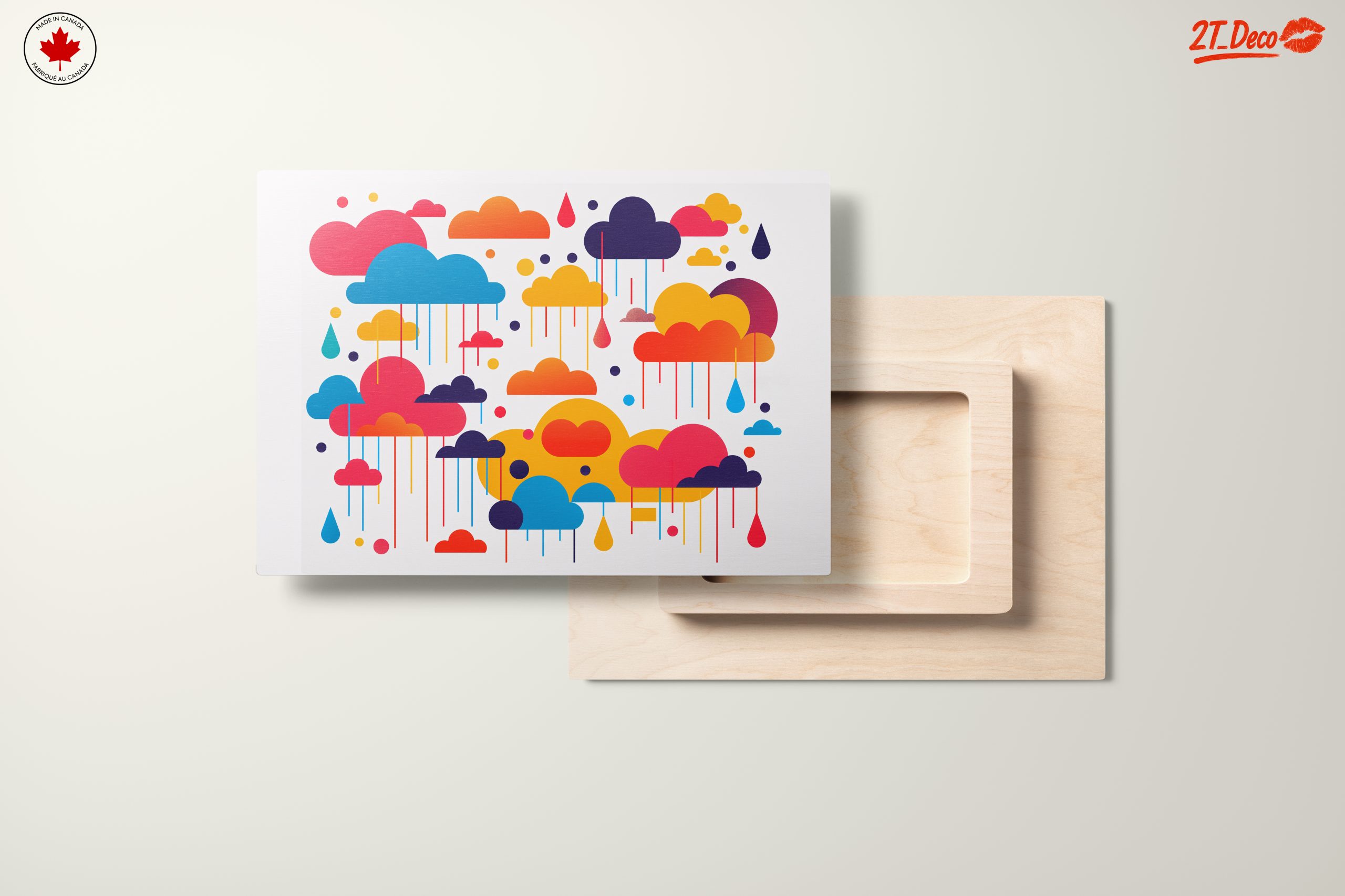 Vibrant Abstract Cloud Artwork for Colorful Spaces - Image 11