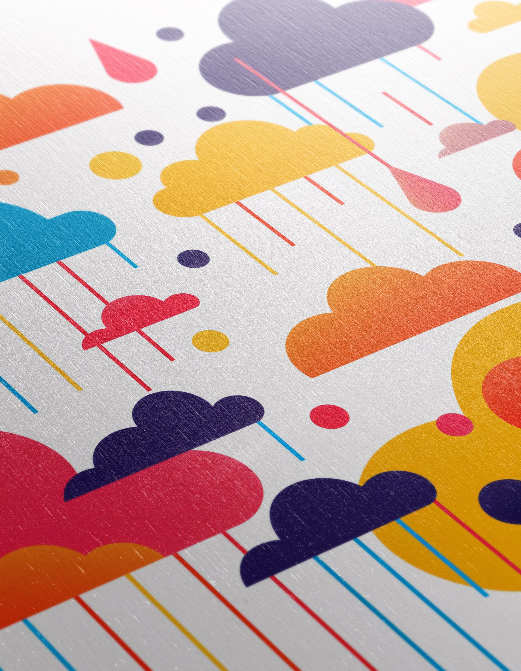 Vibrant Abstract Cloud Artwork for Colorful Spaces - Image 12