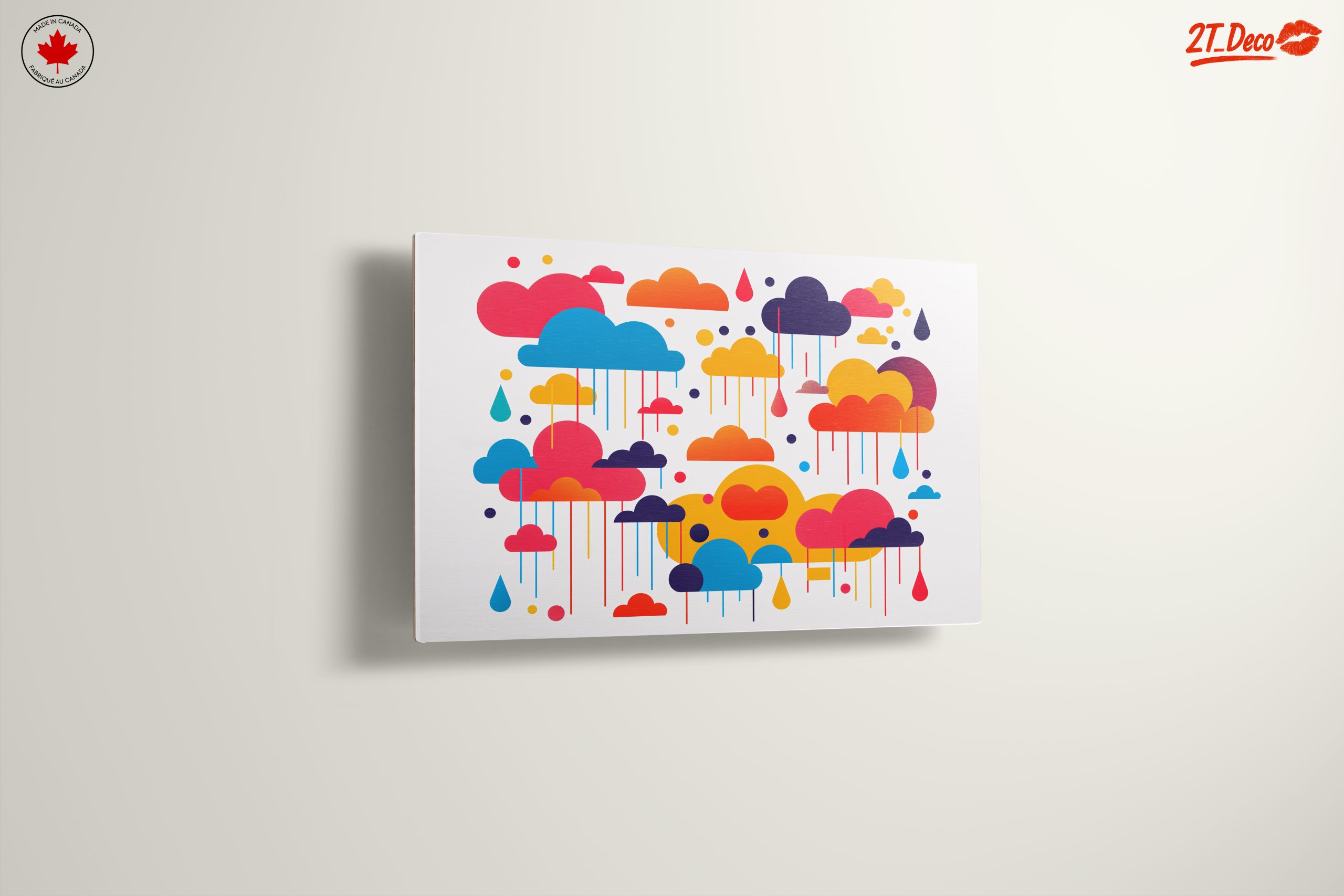 Vibrant Abstract Cloud Artwork for Colorful Spaces - Image 13