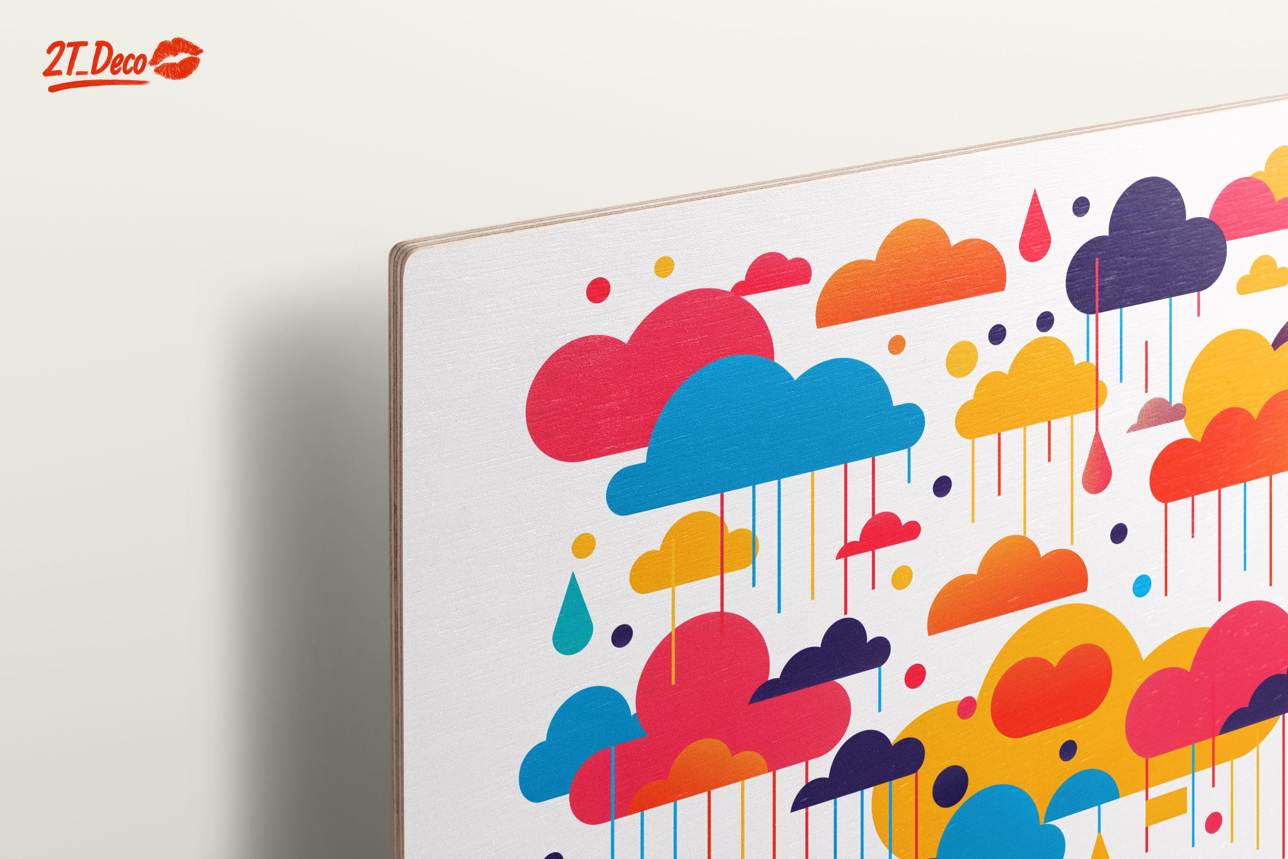 Vibrant Abstract Cloud Artwork for Colorful Spaces - Image 15