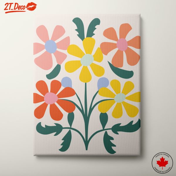 Colorful Botanical Flower Artwork