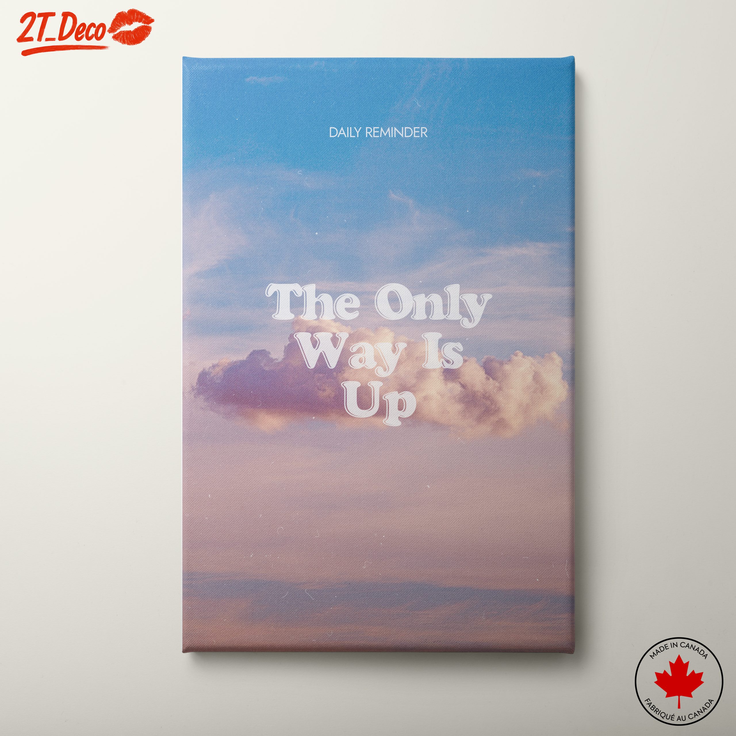 Inspirational Wall Art The Only Way Is Up