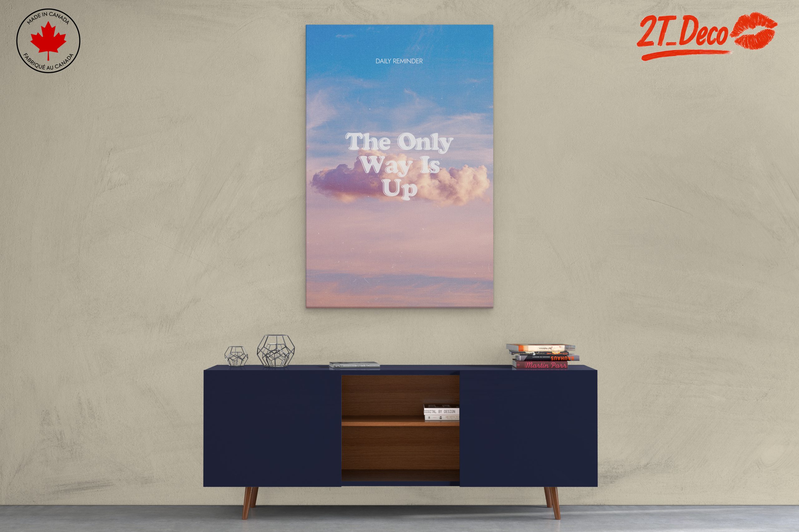 Inspirational Wall Art The Only Way Is Up - Image 3