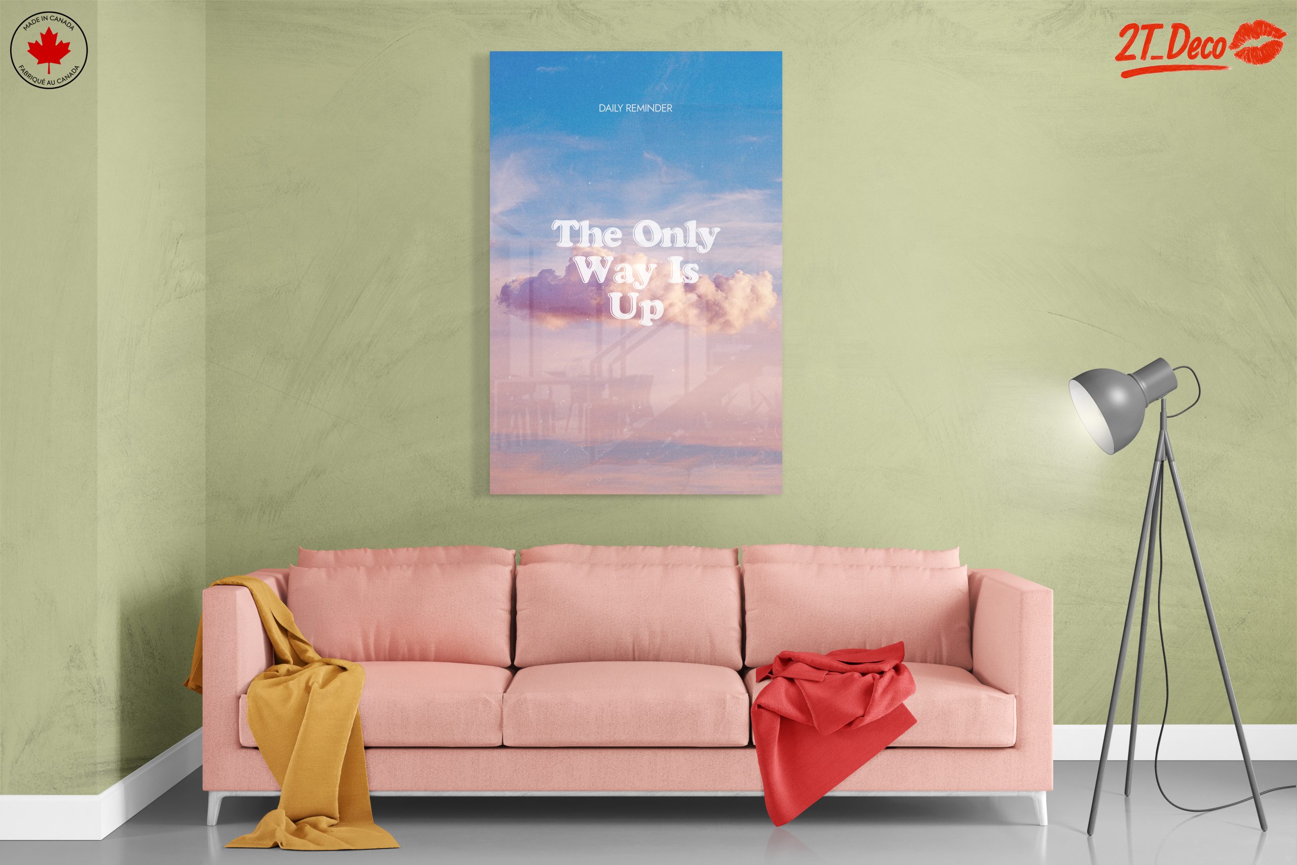 Inspirational Wall Art The Only Way Is Up - Image 7