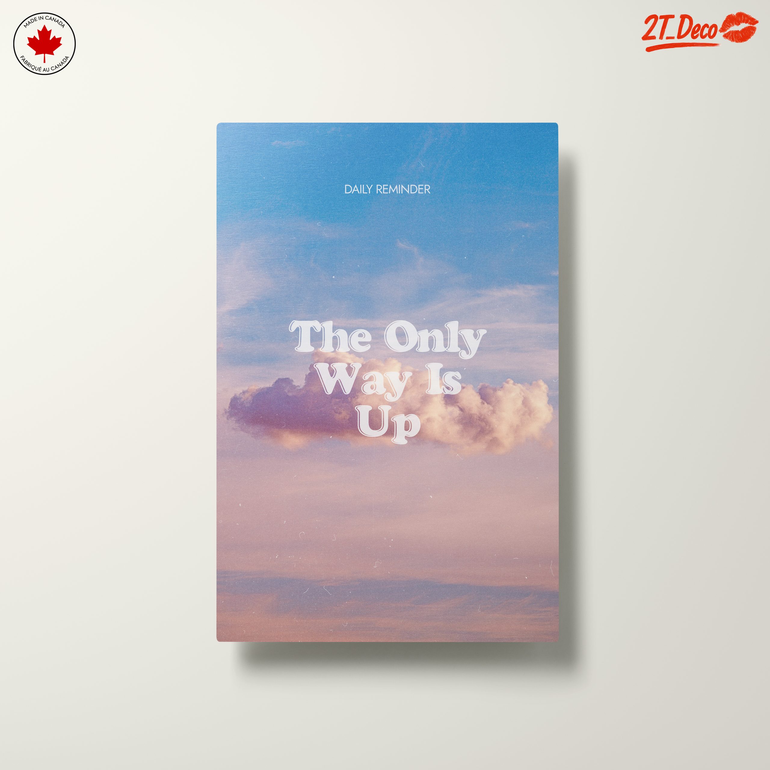 Inspirational Wall Art The Only Way Is Up - Image 10